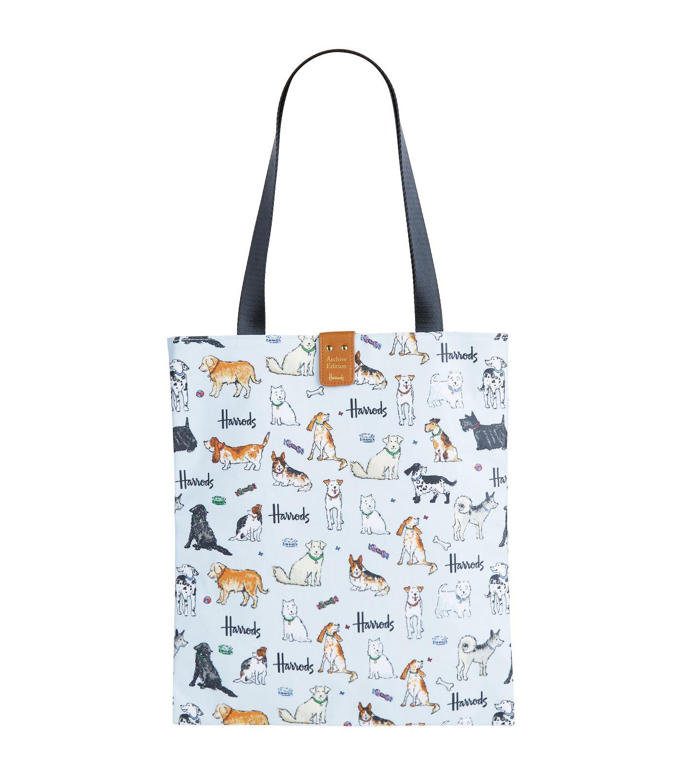 Harrods Archive Edition Dogs Tote Bag in Blue - Lyst