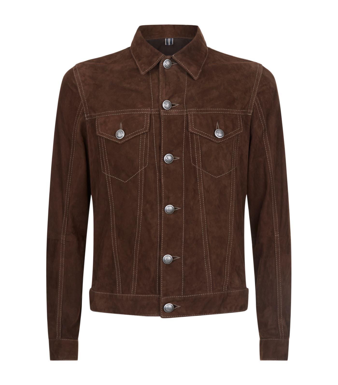 Lyst - Jacob Cohen Suede Jacket in Brown for Men