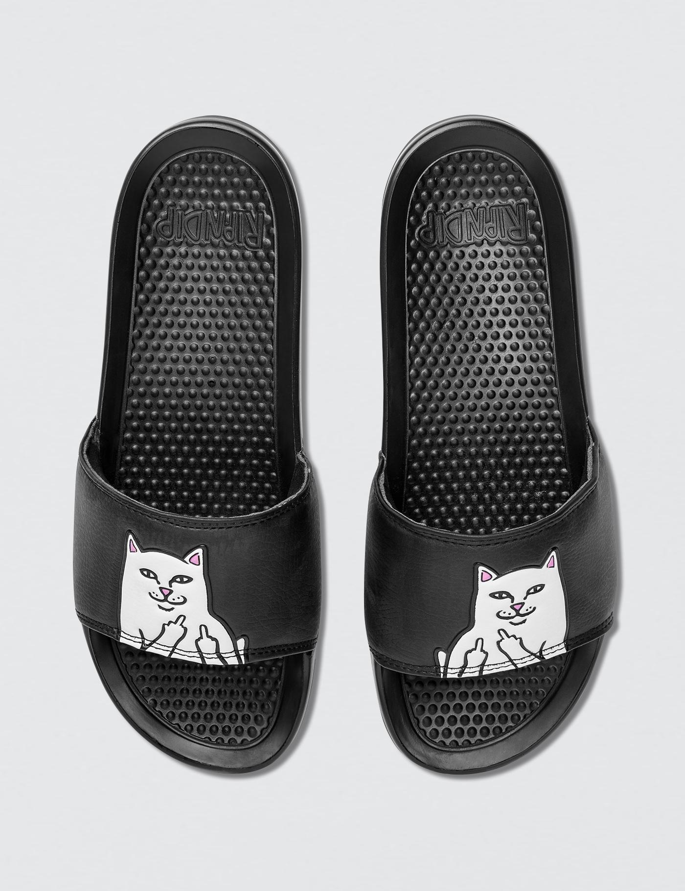 Lyst Ripndip Lord Nermal Slides  in Black for Men 