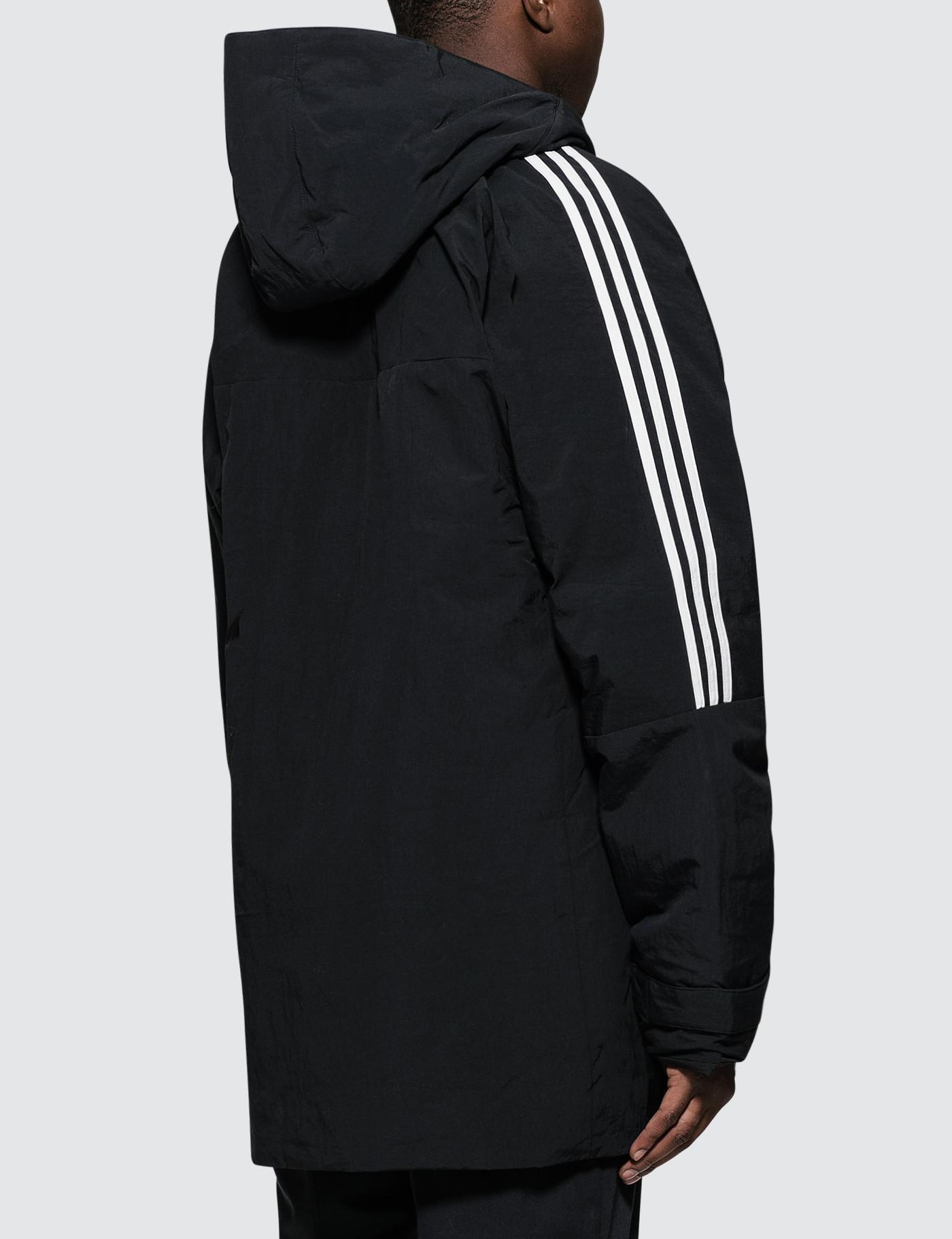adidas Originals Synthetic Down Parka in Black for Men - Lyst