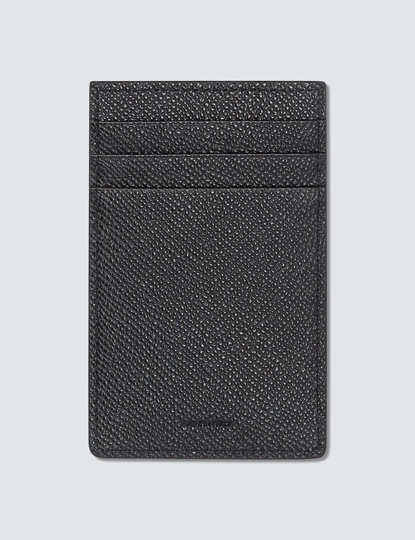 Burberry Business Grained Card Holder in Black for Men - Lyst