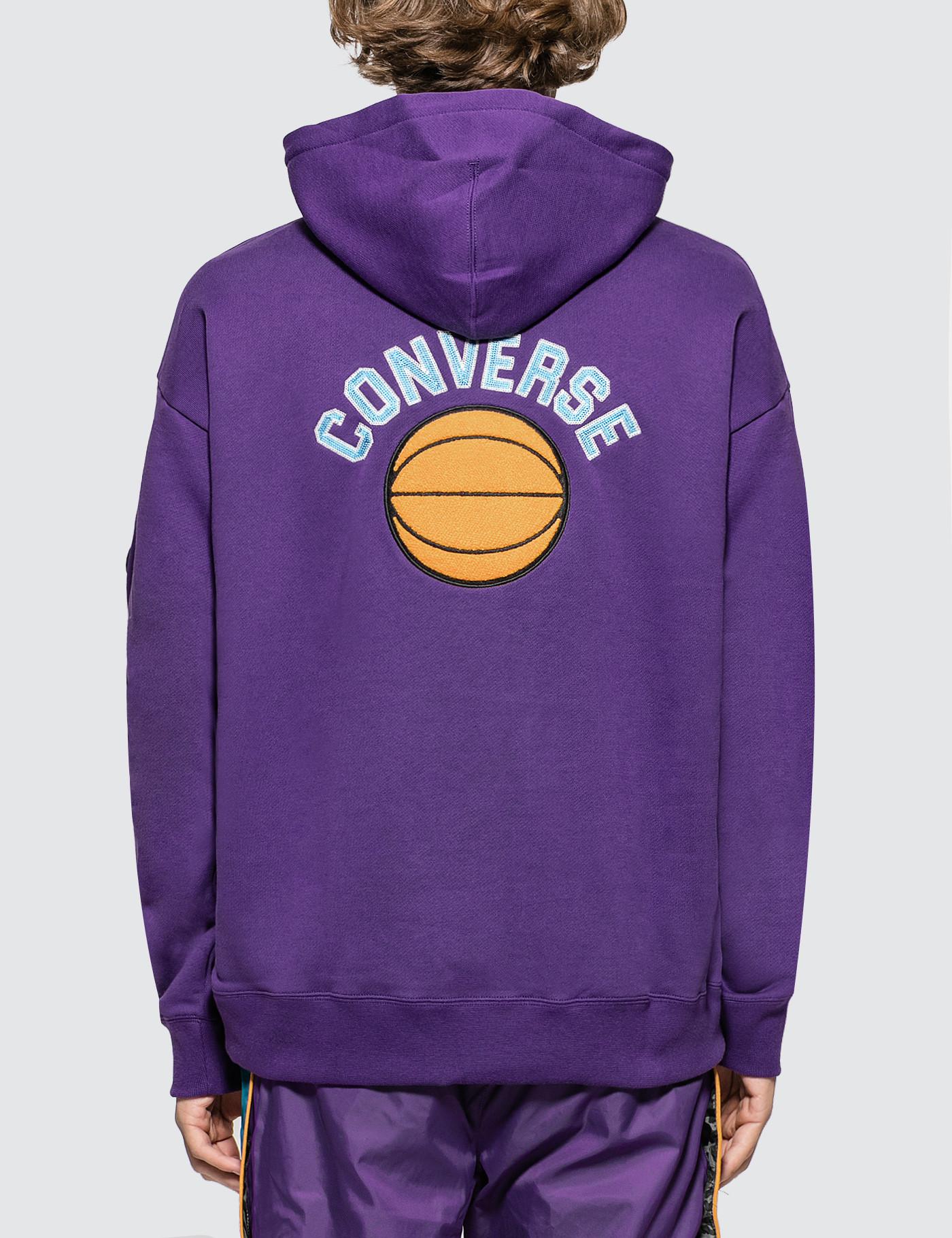 Converse Rubber X Just Don Pullover Hoodie in Purple for Men - Lyst