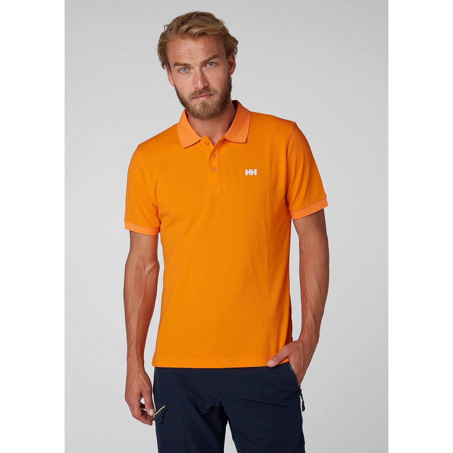 Helly Hansen Driftline Performance Wicking Polo Orange for Men - Lyst