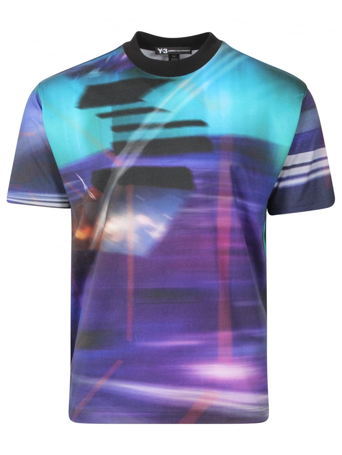 Lyst - Y-3 Abstract Graphic Print T-shirt Purple in Purple for Men