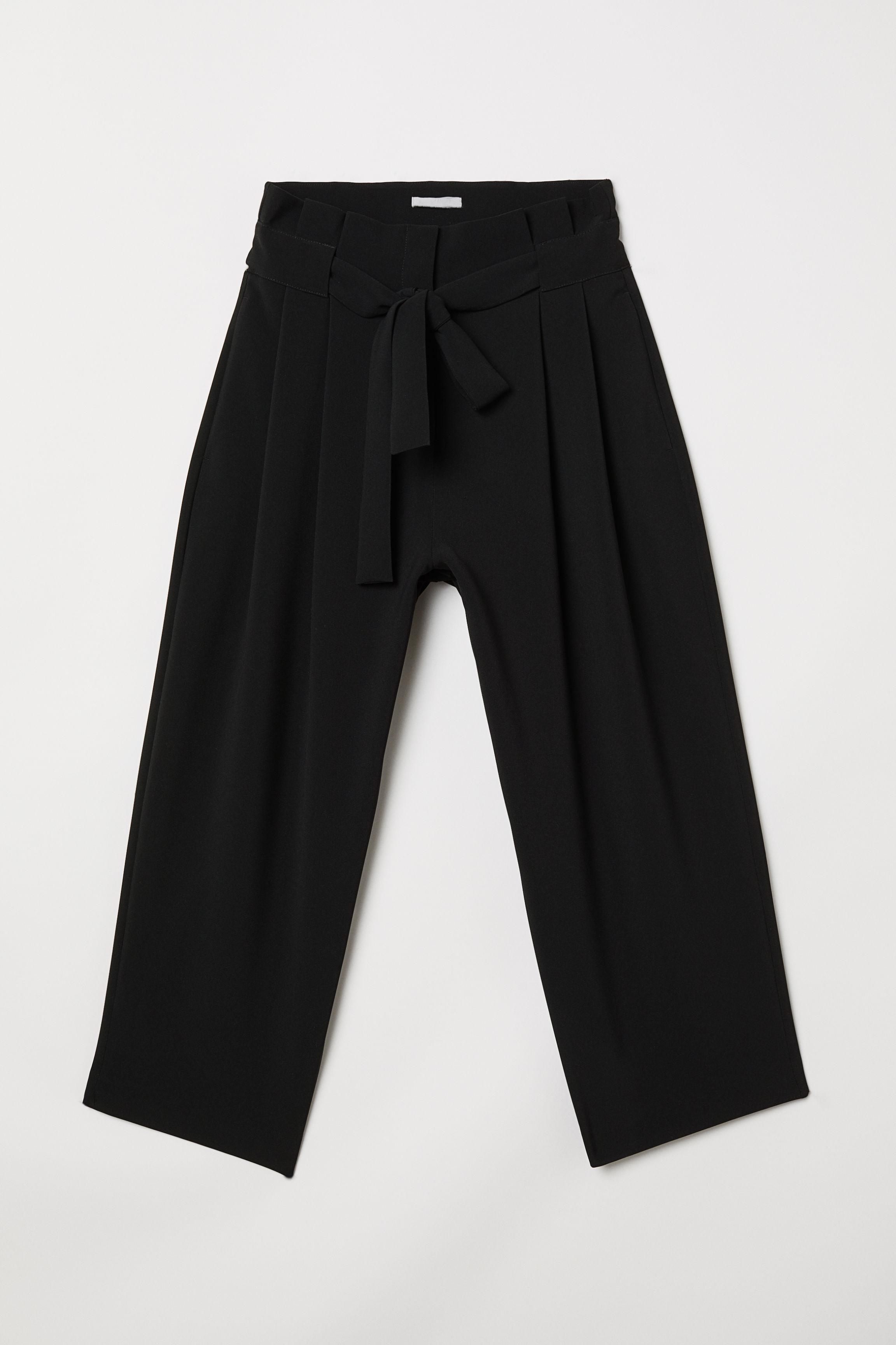 black formal pants h&m