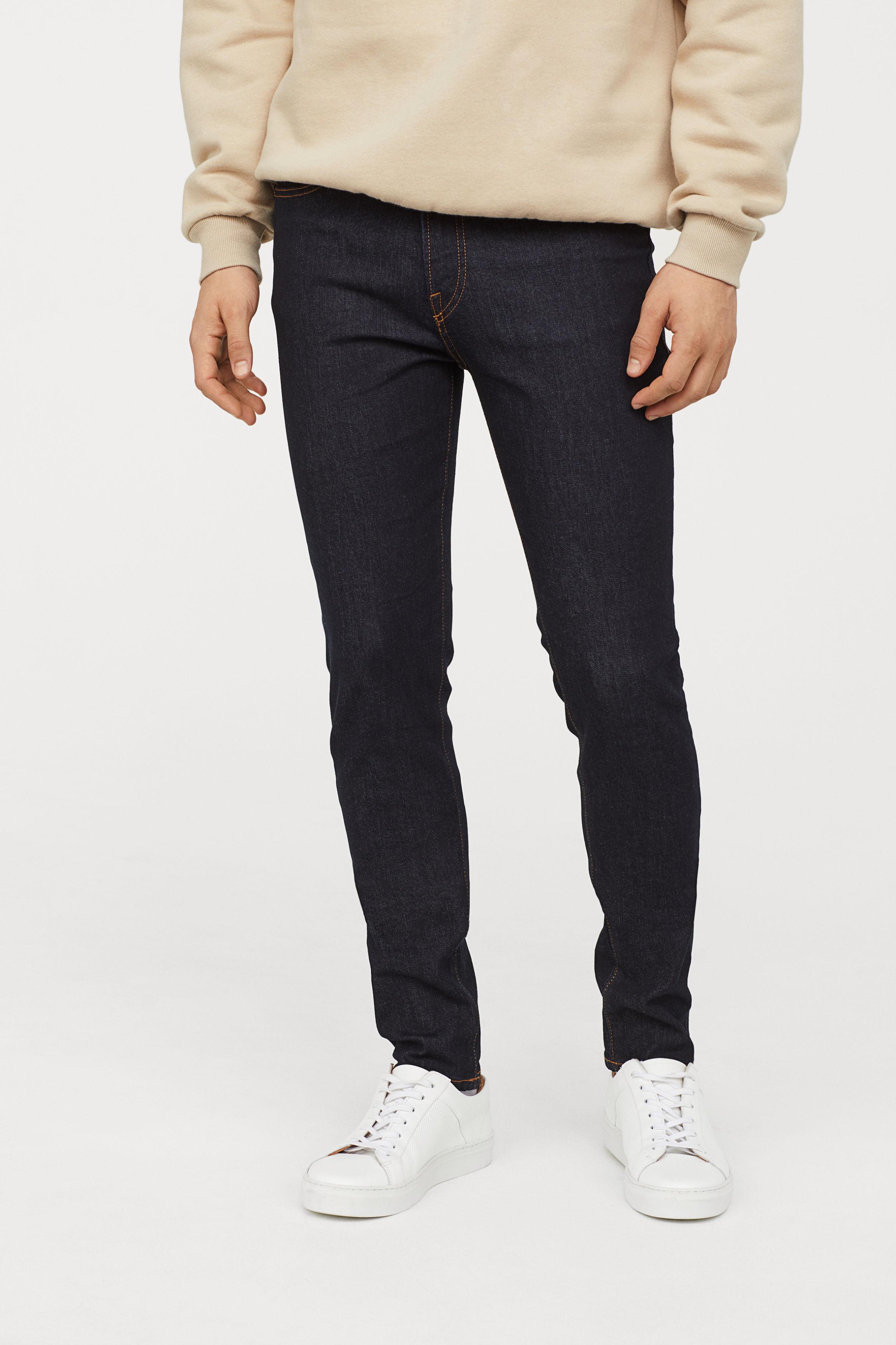 h&m dark blue jeans