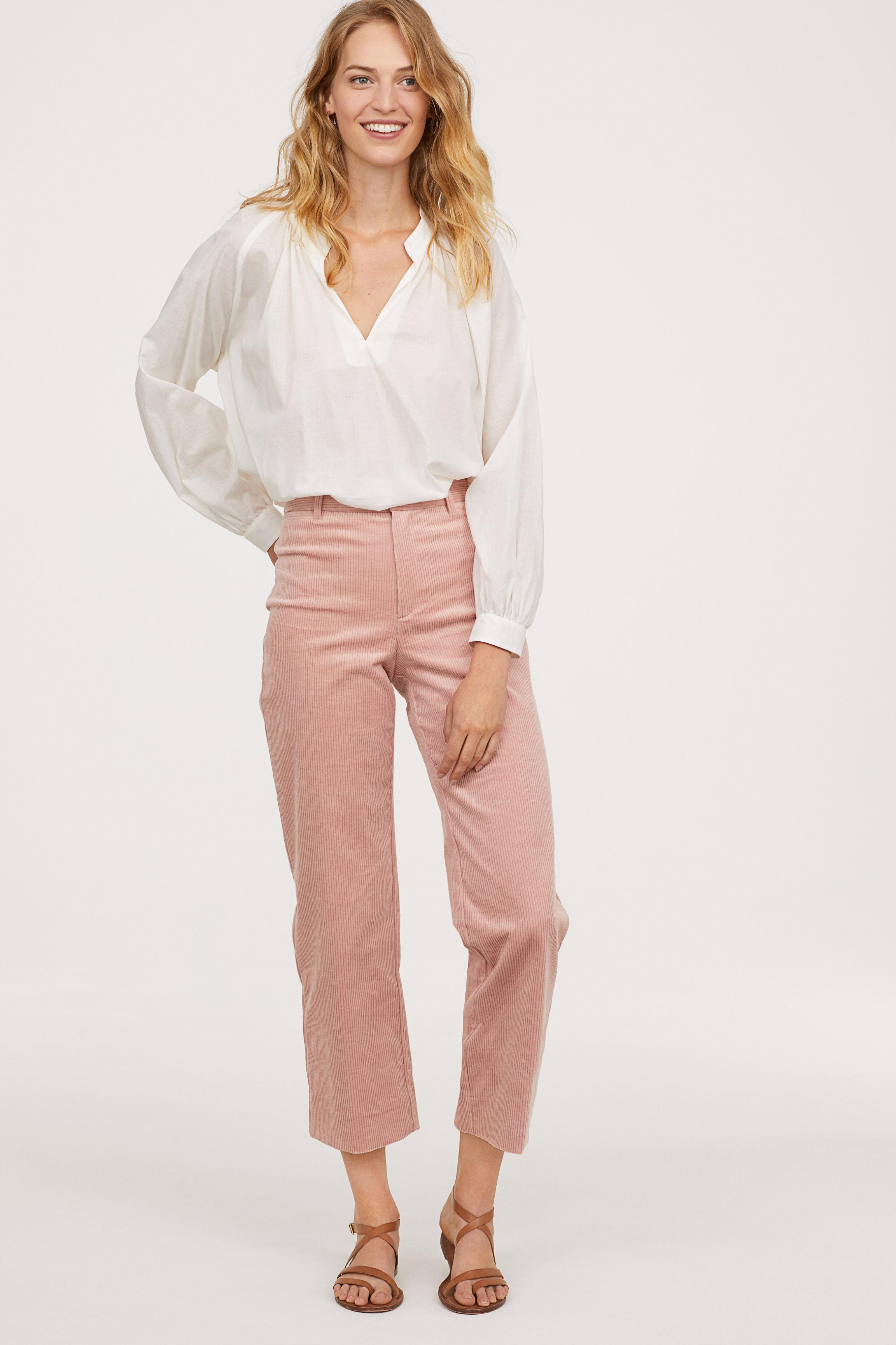 pink corduroy pants womens