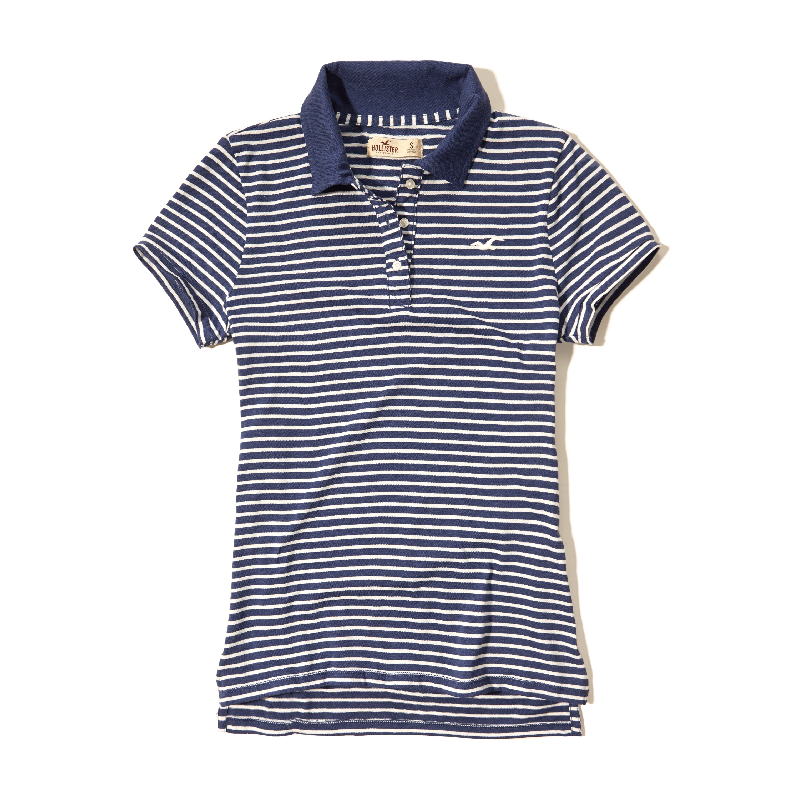Lyst - Hollister Stripe Icon Polo in Blue