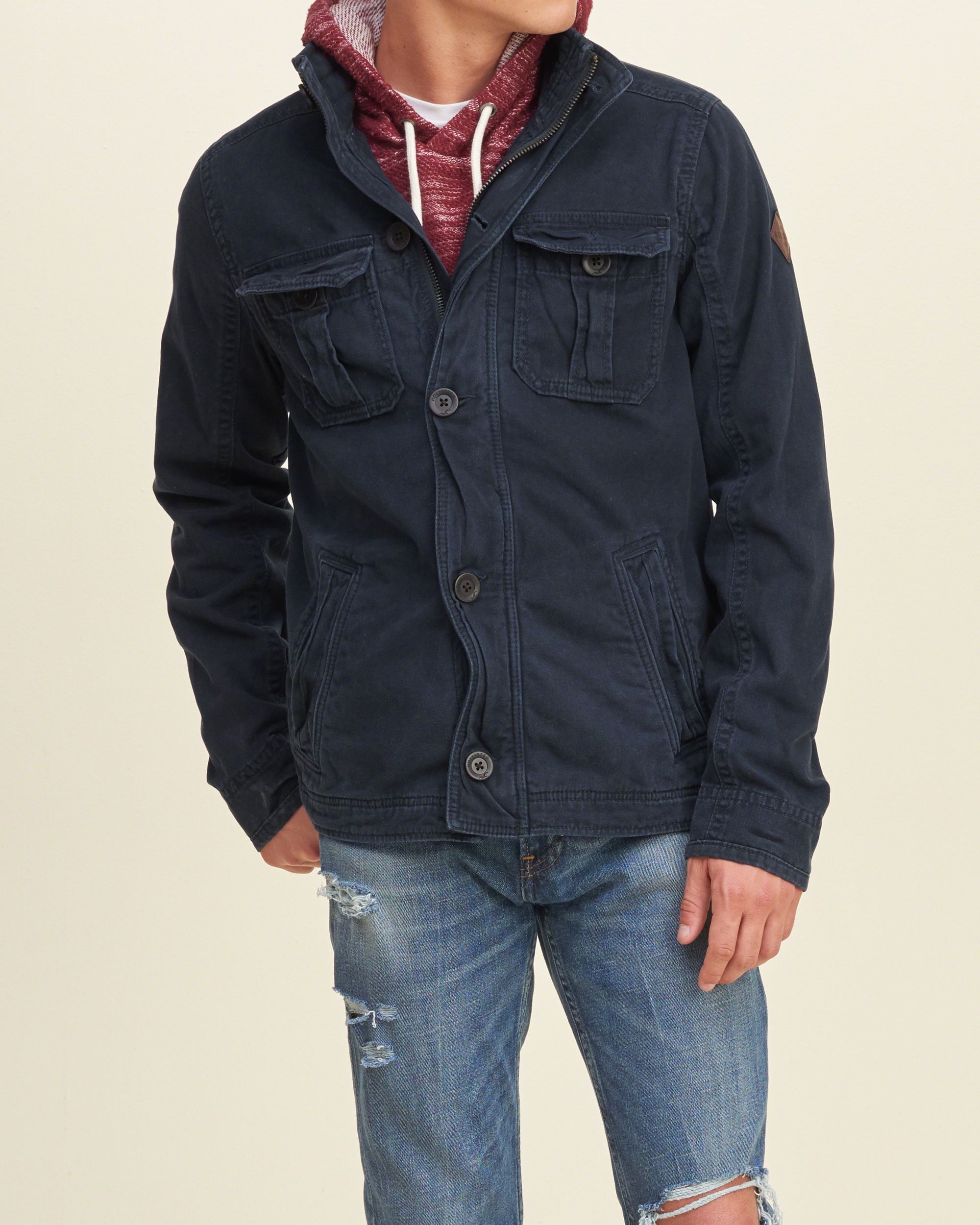 Hollister military jacket Modische Jacken 20182019