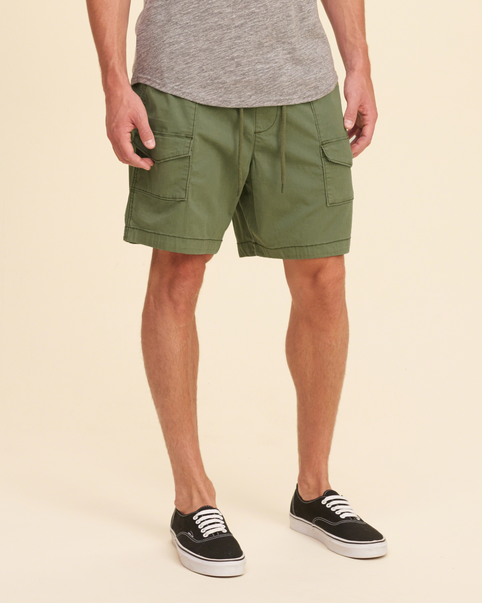 Lyst - Hollister Beach Prep Fit Pull-on Cargo Shorts in ...