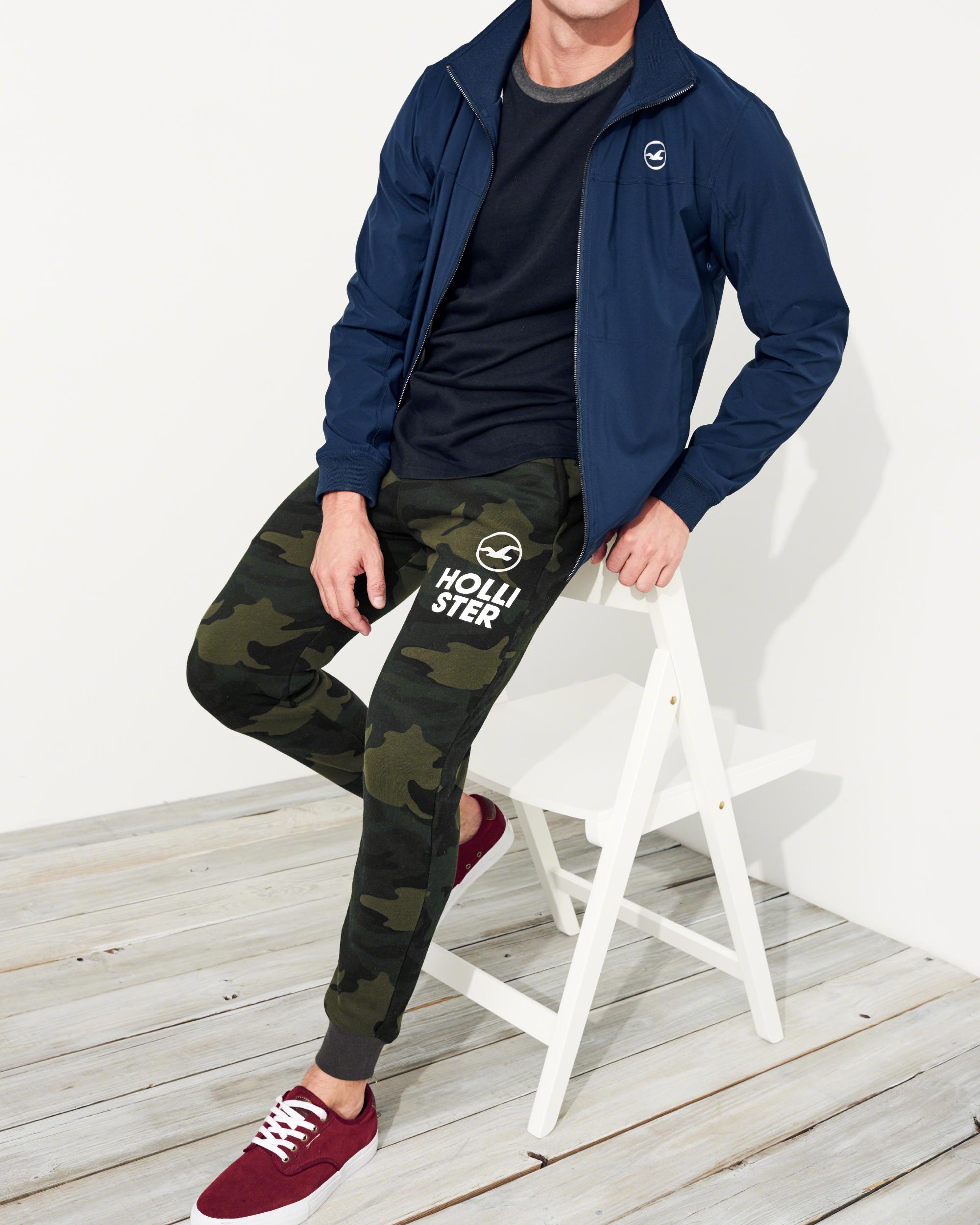 hollister jogger pants mens