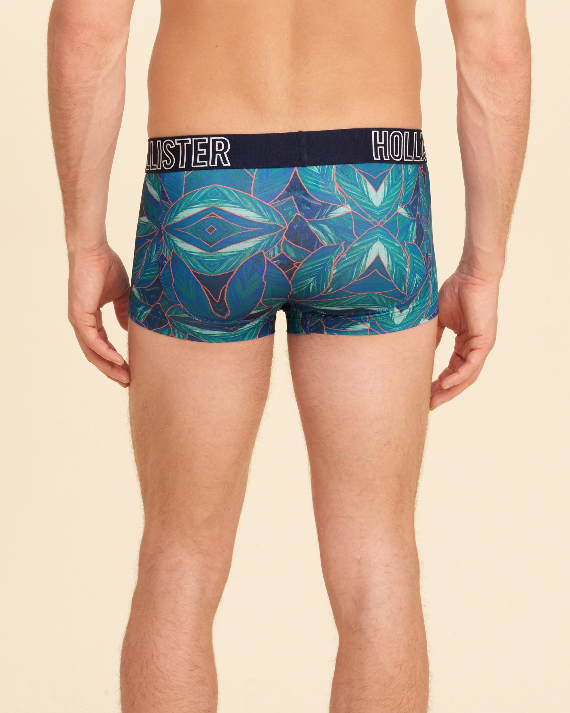 Lyst - Hollister Photoreal Low-rise Trunk in Blue for Men