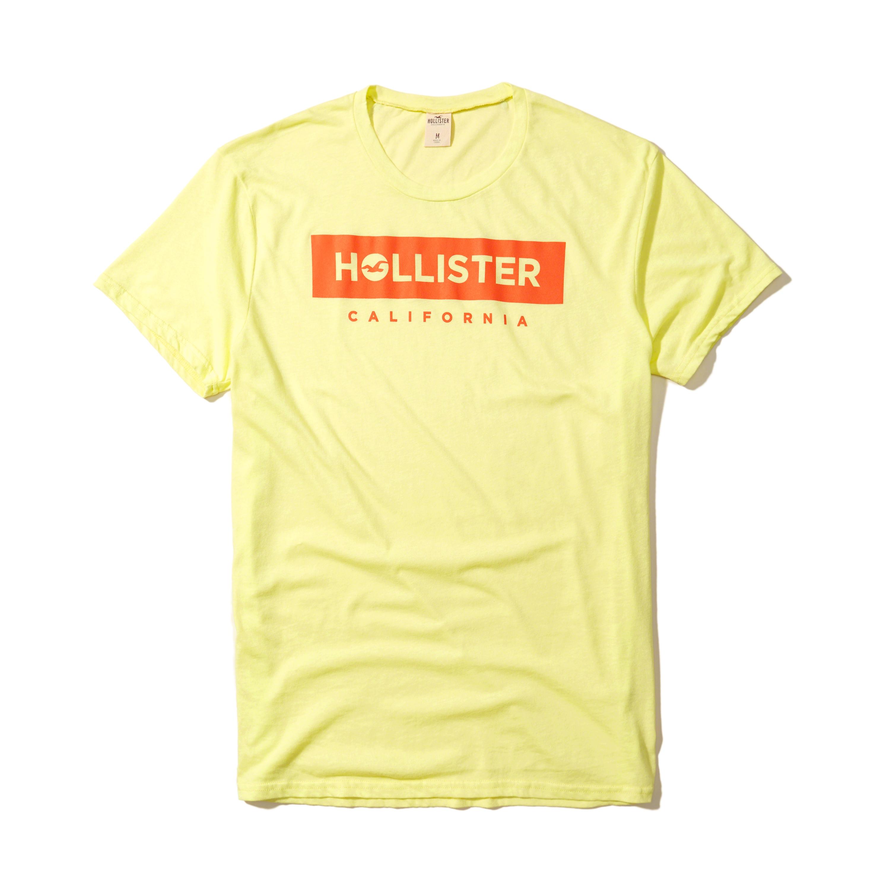 yellow graphic tee