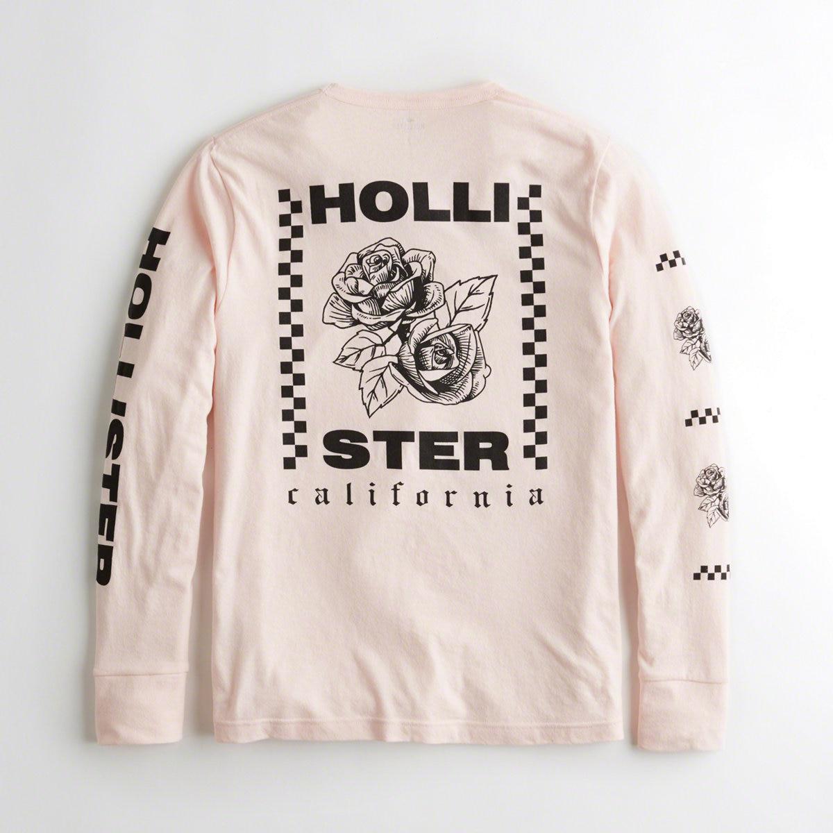 hollister long sleeve rose