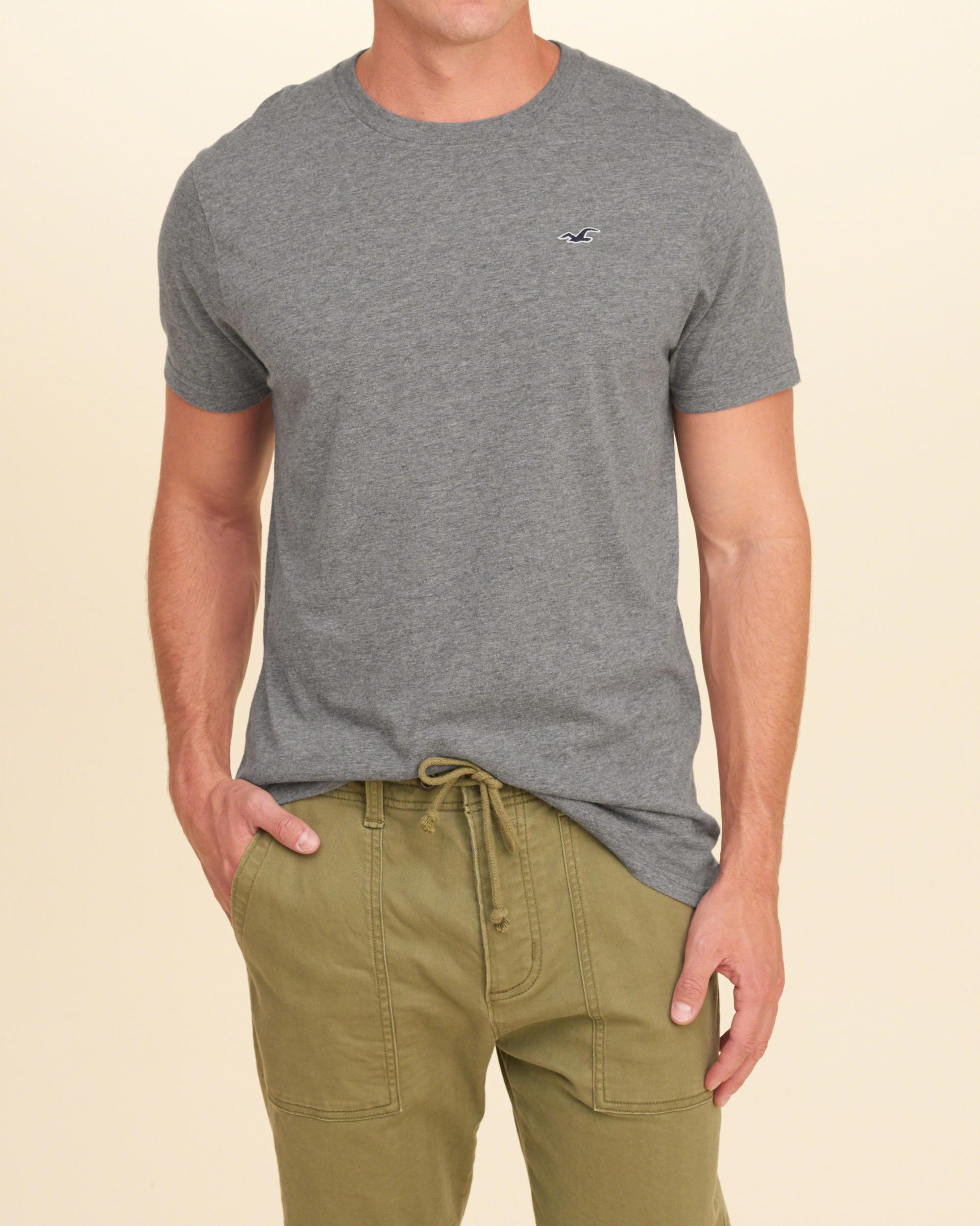 Lyst Hollister Musthave Crew Tshirt in Gray for Men