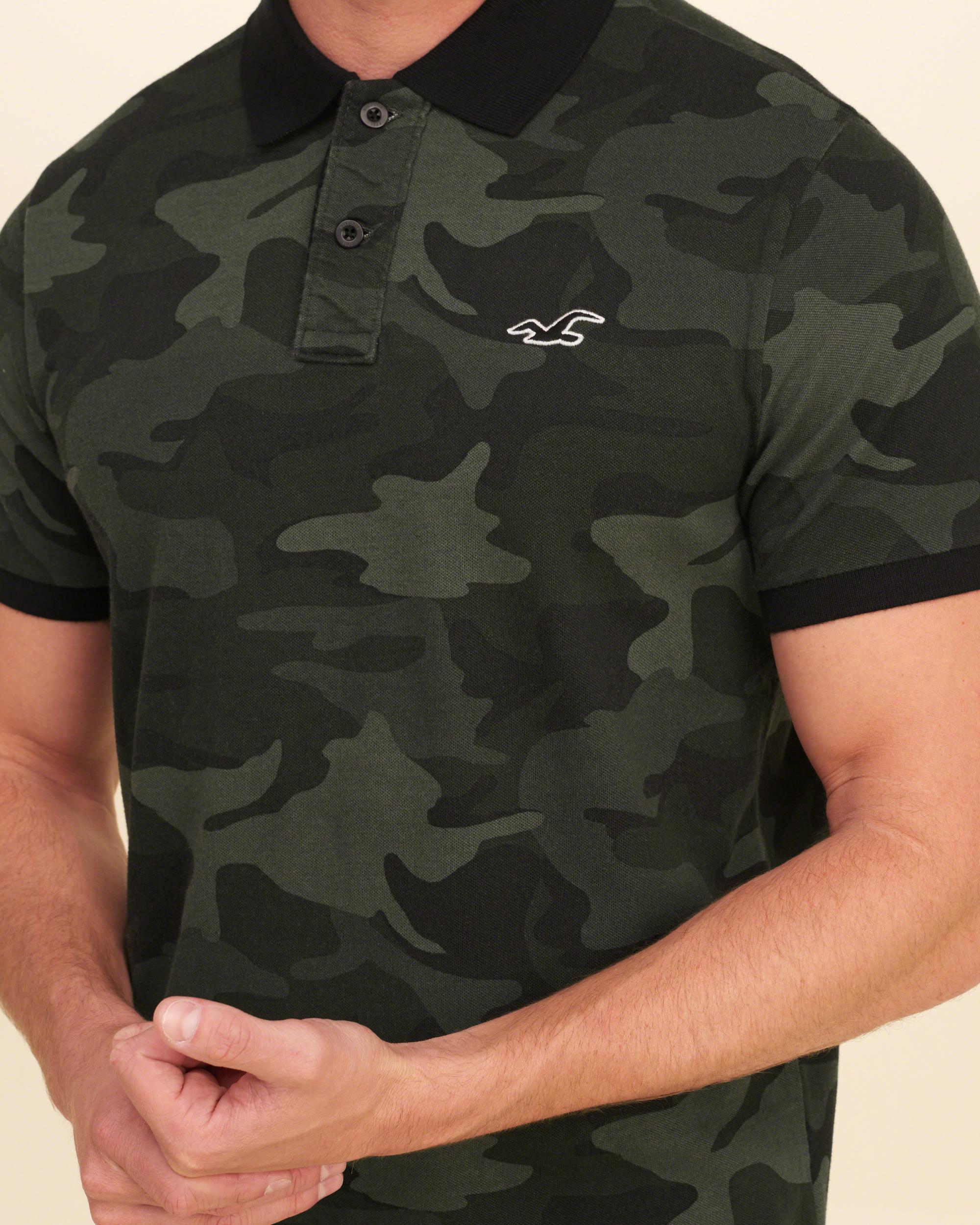 hollister camouflage t shirt