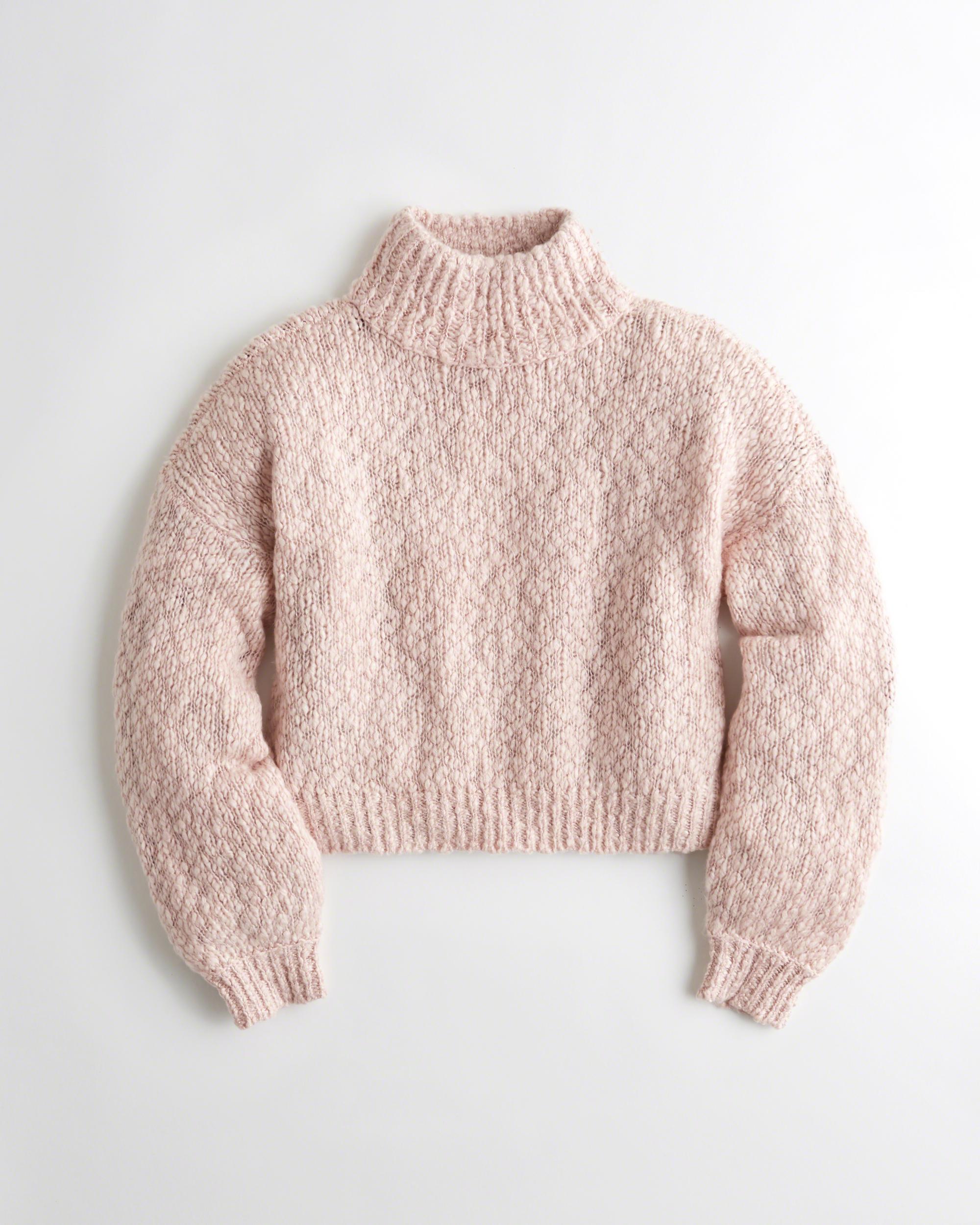 Hollister Shine Chunky Turtleneck Sweater in Pink - Save 62% | Lyst