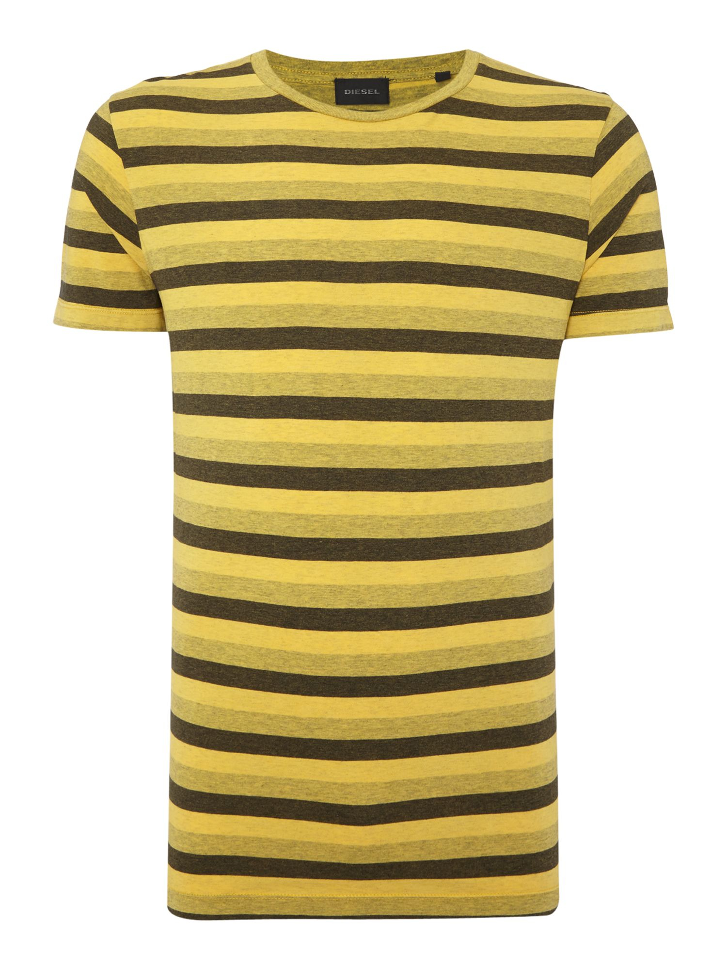 lyst diesel t mely rerular fit mellange stripe t shirt lyst diesel t mely rerular fit mellange stripe t shirt
