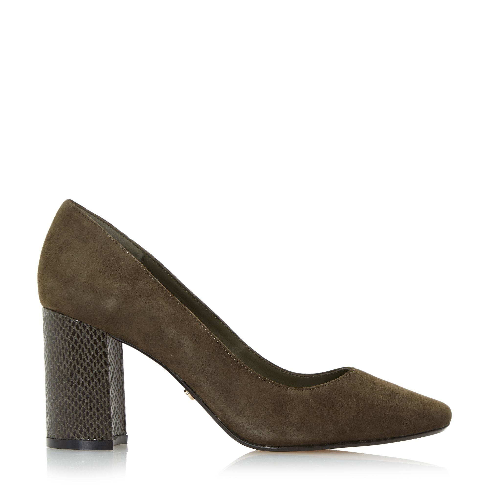 Toe Block Heel Court In Khaki dune acapela block heel court shoes lyst Toe Block Heel Court In Khaki dune acapela block heel court shoes lyst