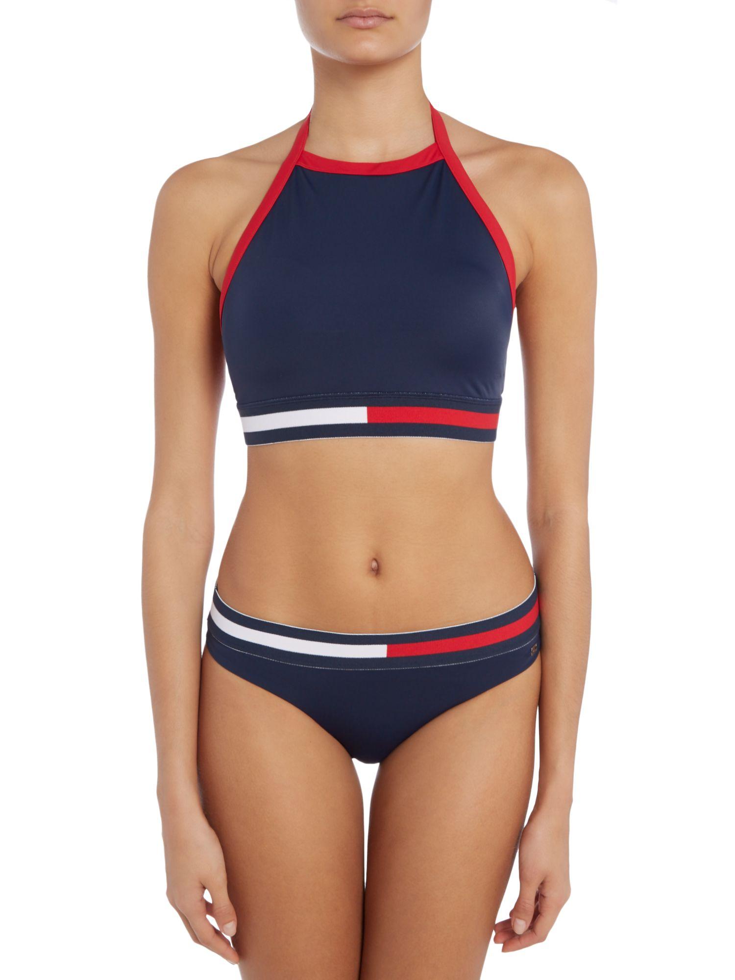 Halter neck bikini top tommy hilfiger