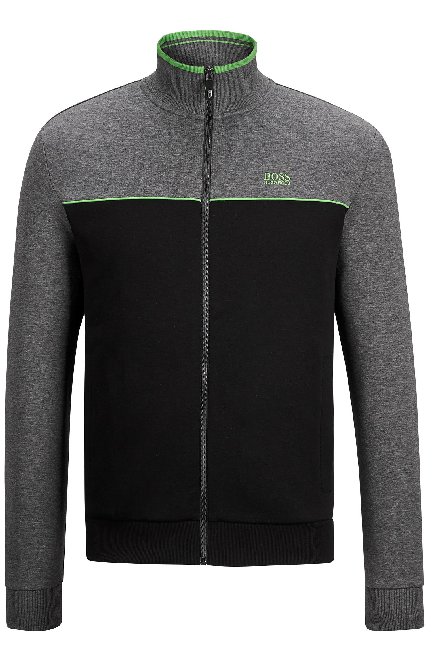 Lyst BOSS 'skaz Us' Stretch Cotton Track Jacket in Black for Men