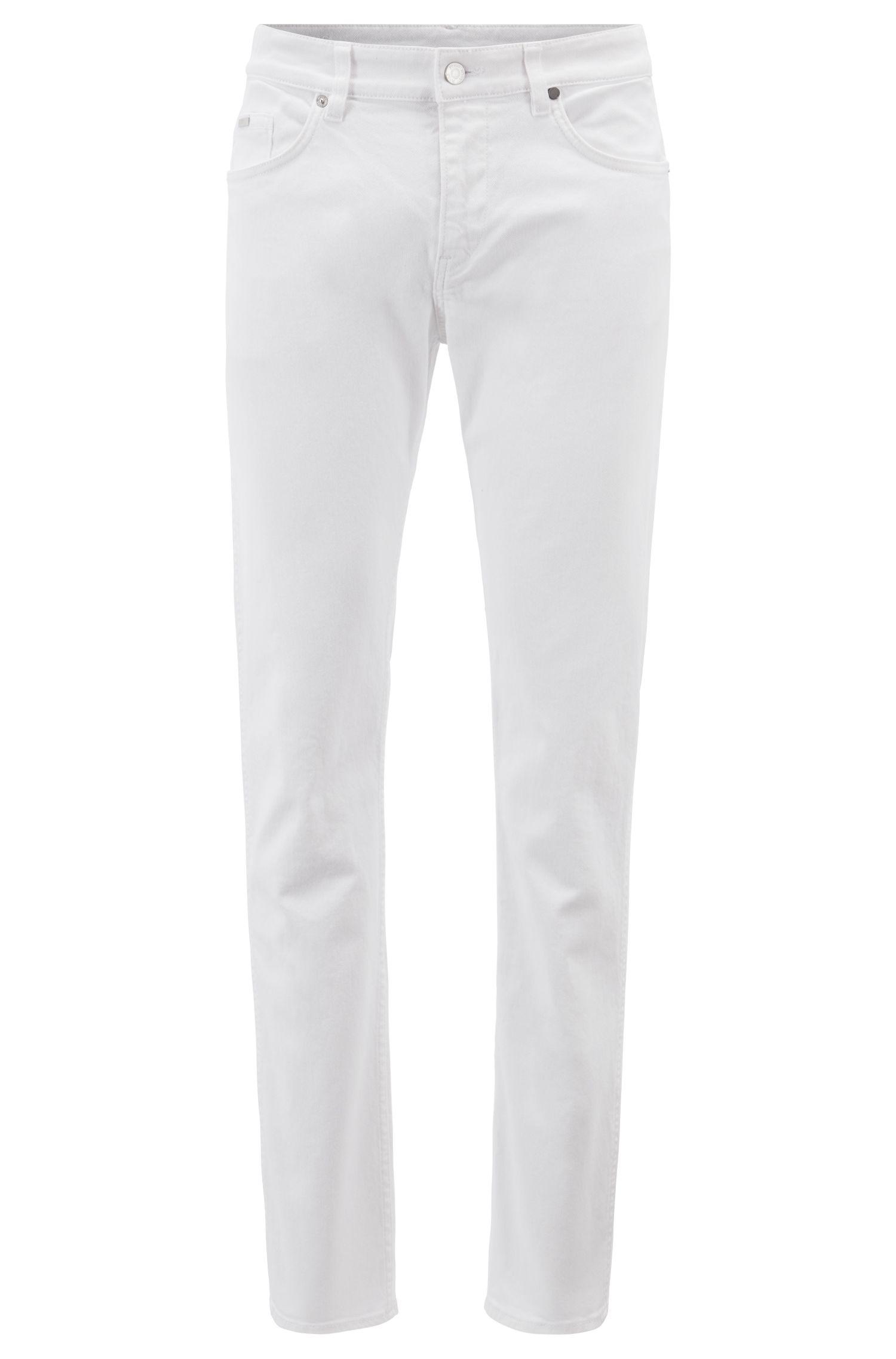 white slim fit jeans