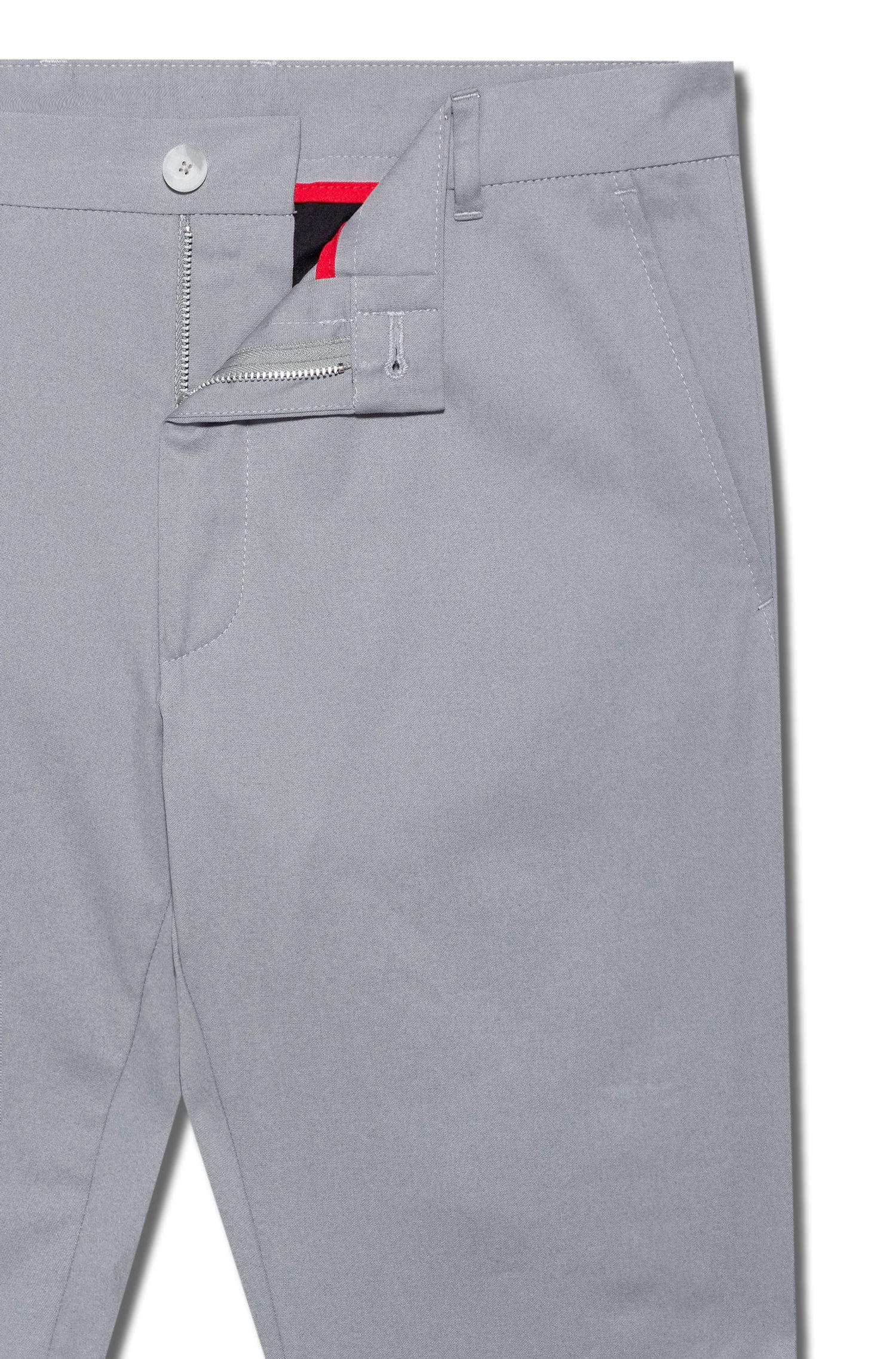 HUGO Extra-slim-fit Stretch-cotton Pants With Signature Detailing in