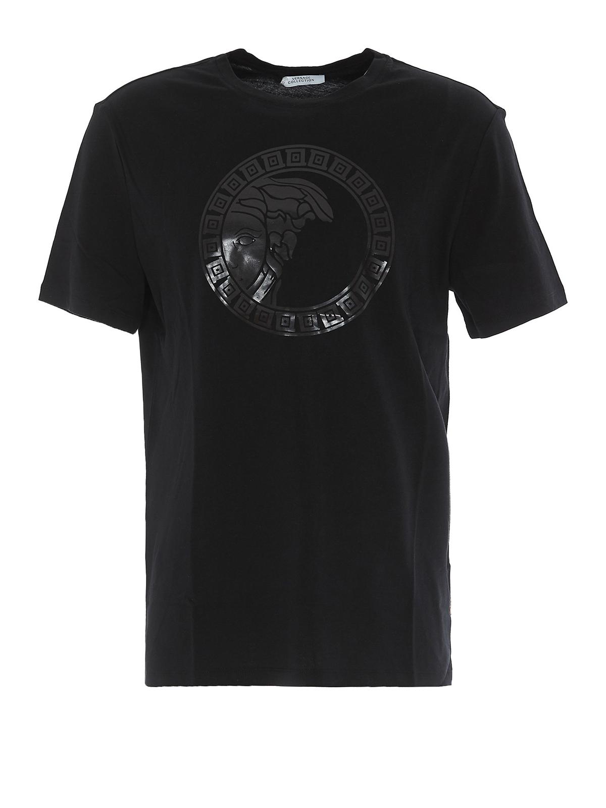 Versace Cotton Medusa Head T-shirt in Black for Men - Lyst