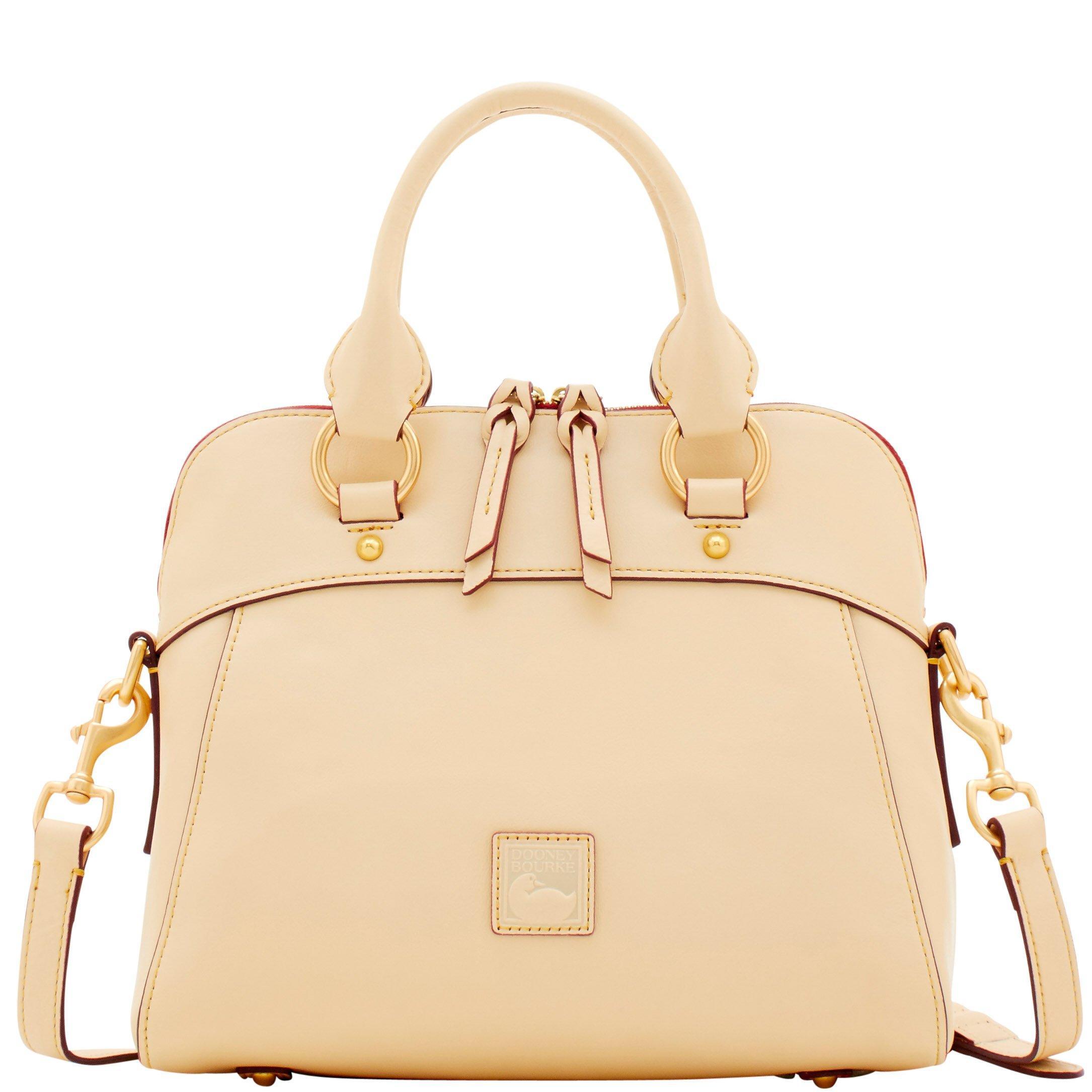 Dooney & Bourke Florentine Cameron Satchel in Natural - Lyst