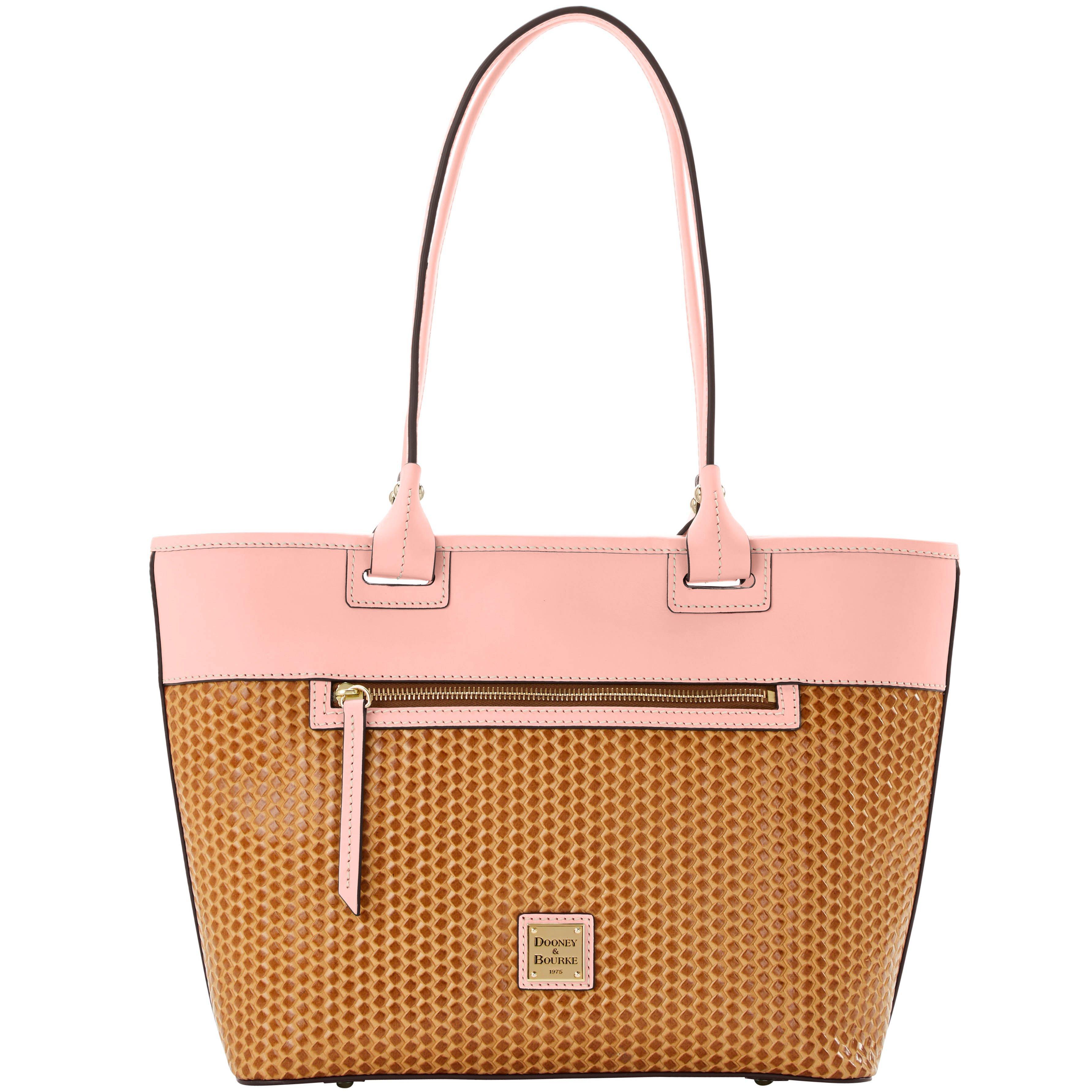 Dooney & Bourke Beacon Woven Zip Tote in Pink Lyst