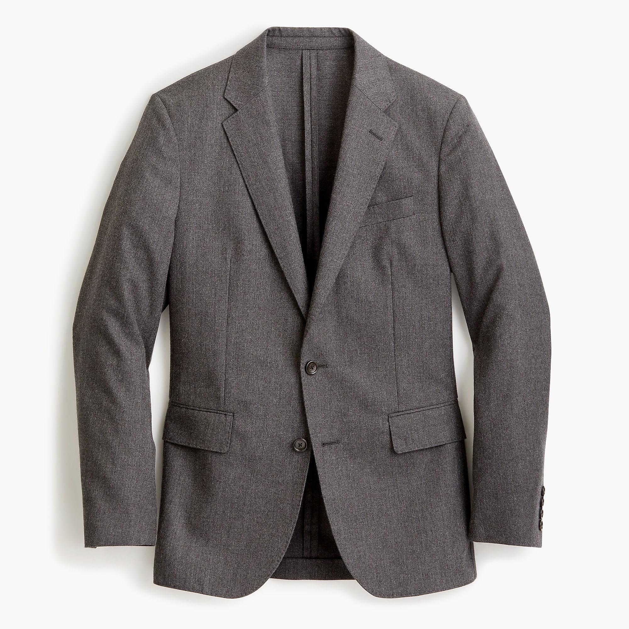 Lyst J Crew Ludlow Slim Fit Unstructured Suit Jacket In English Wool Cotton Twill In Gray For Men