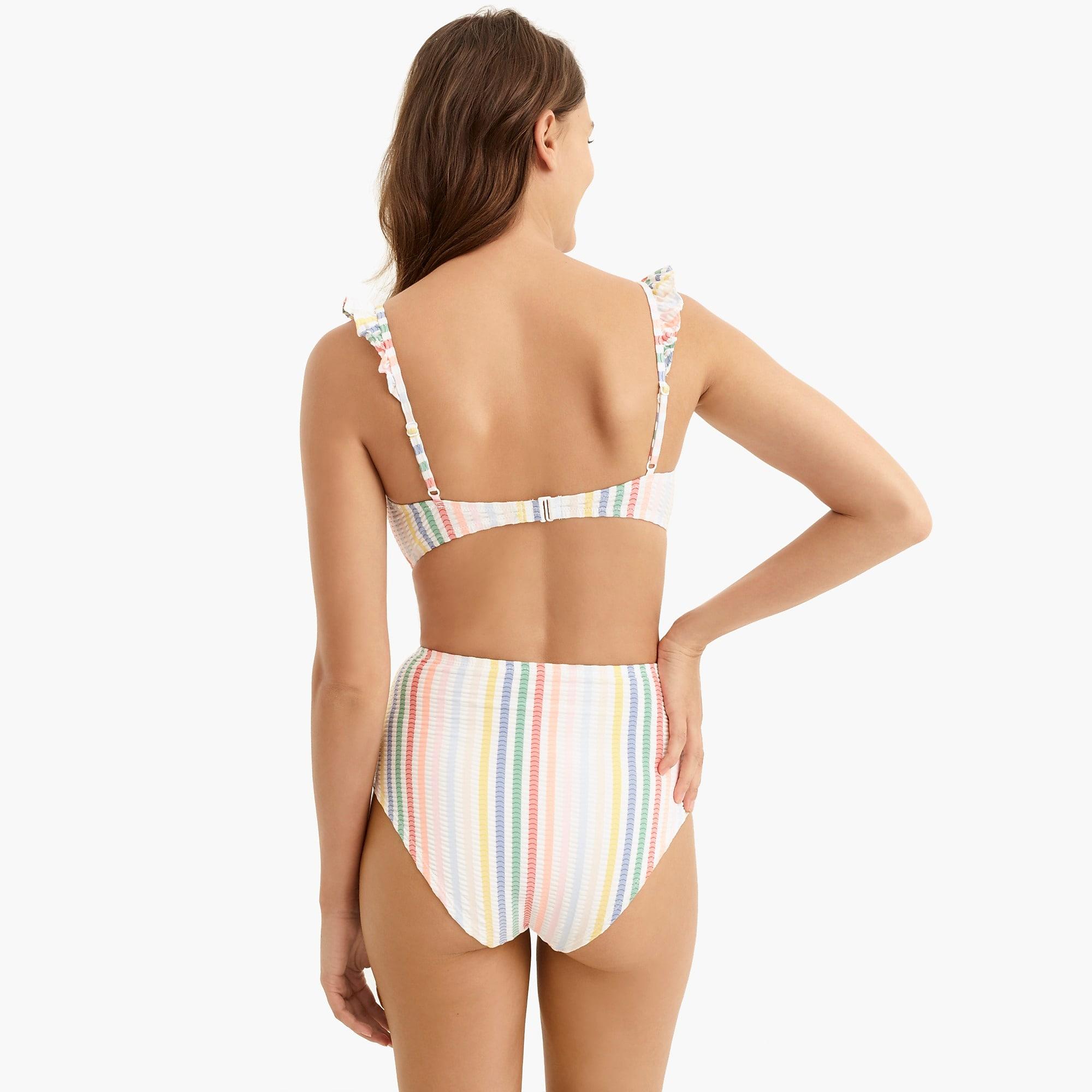j crew ruffle bikini