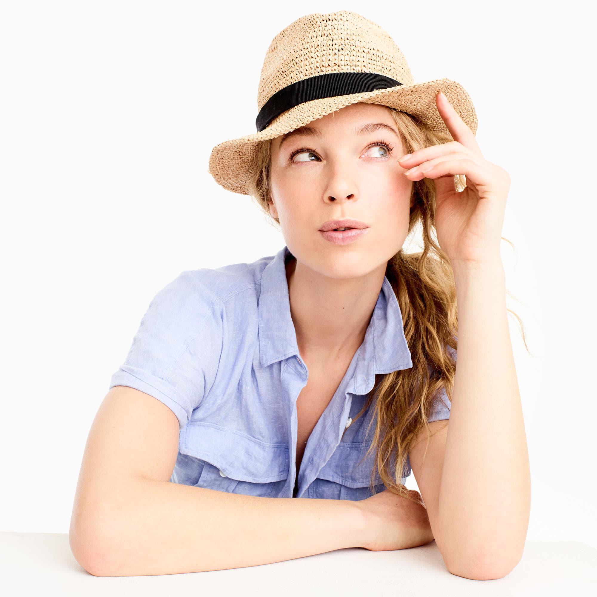 Lyst - J.Crew Packable Straw Hat in Natural