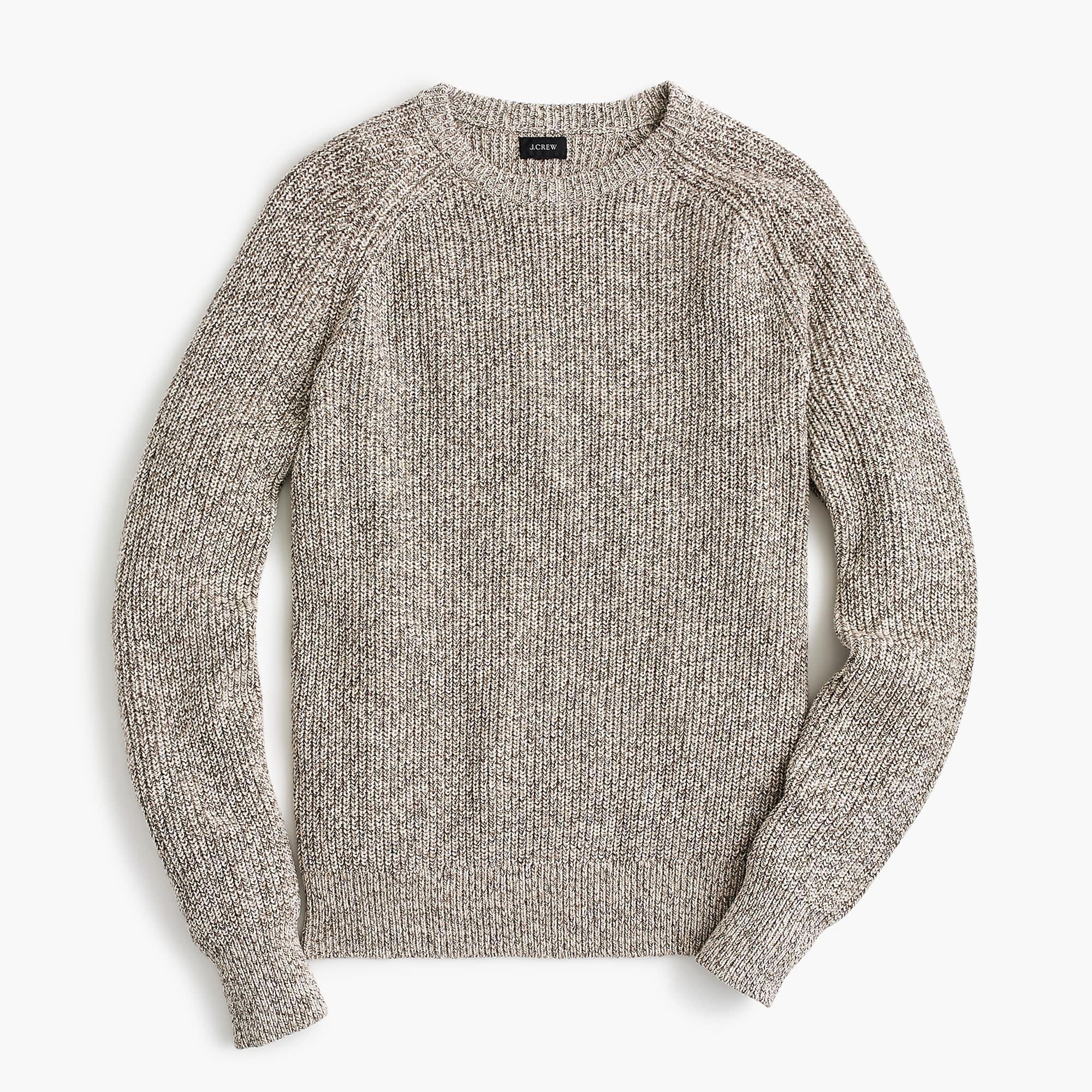 J.Crew Marled Cotton Raglan-sleeve Crewneck Sweater in Gray for Men - Lyst