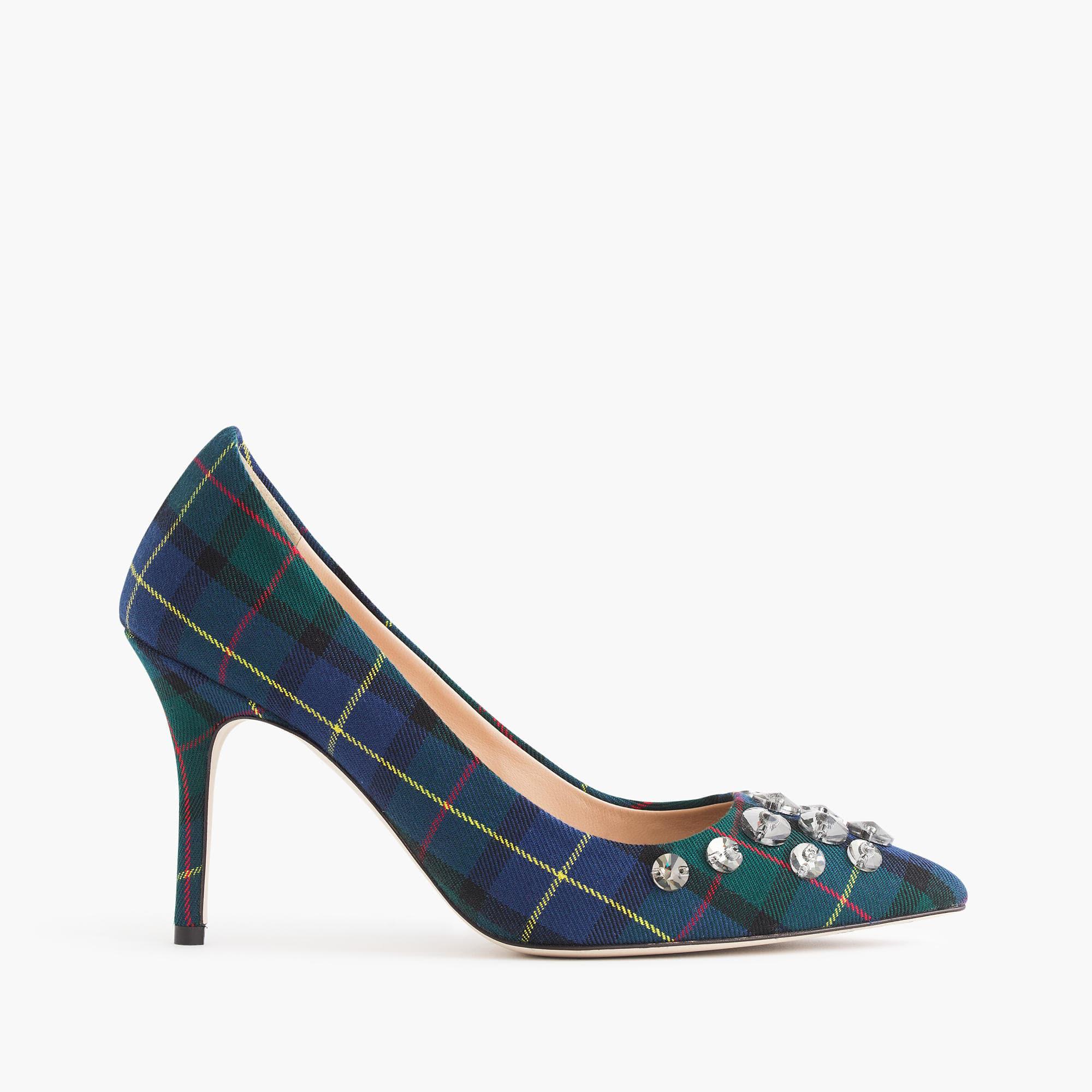 j crew plaid pumps