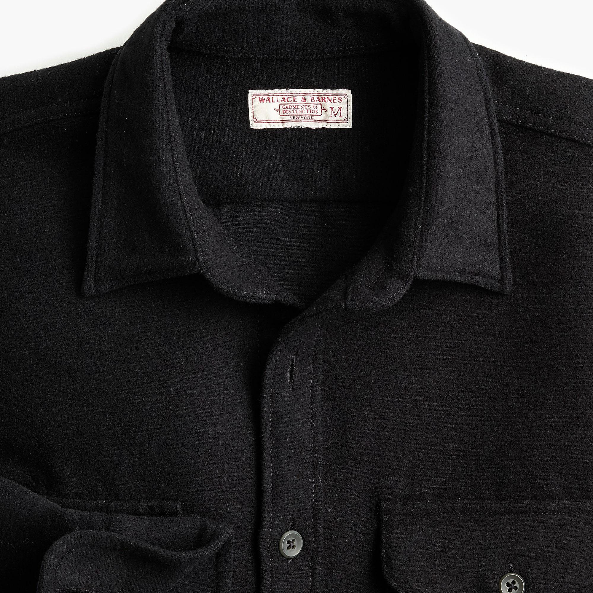 Lyst - J.Crew Heavyweight Chamois Workshirt in Black for Men