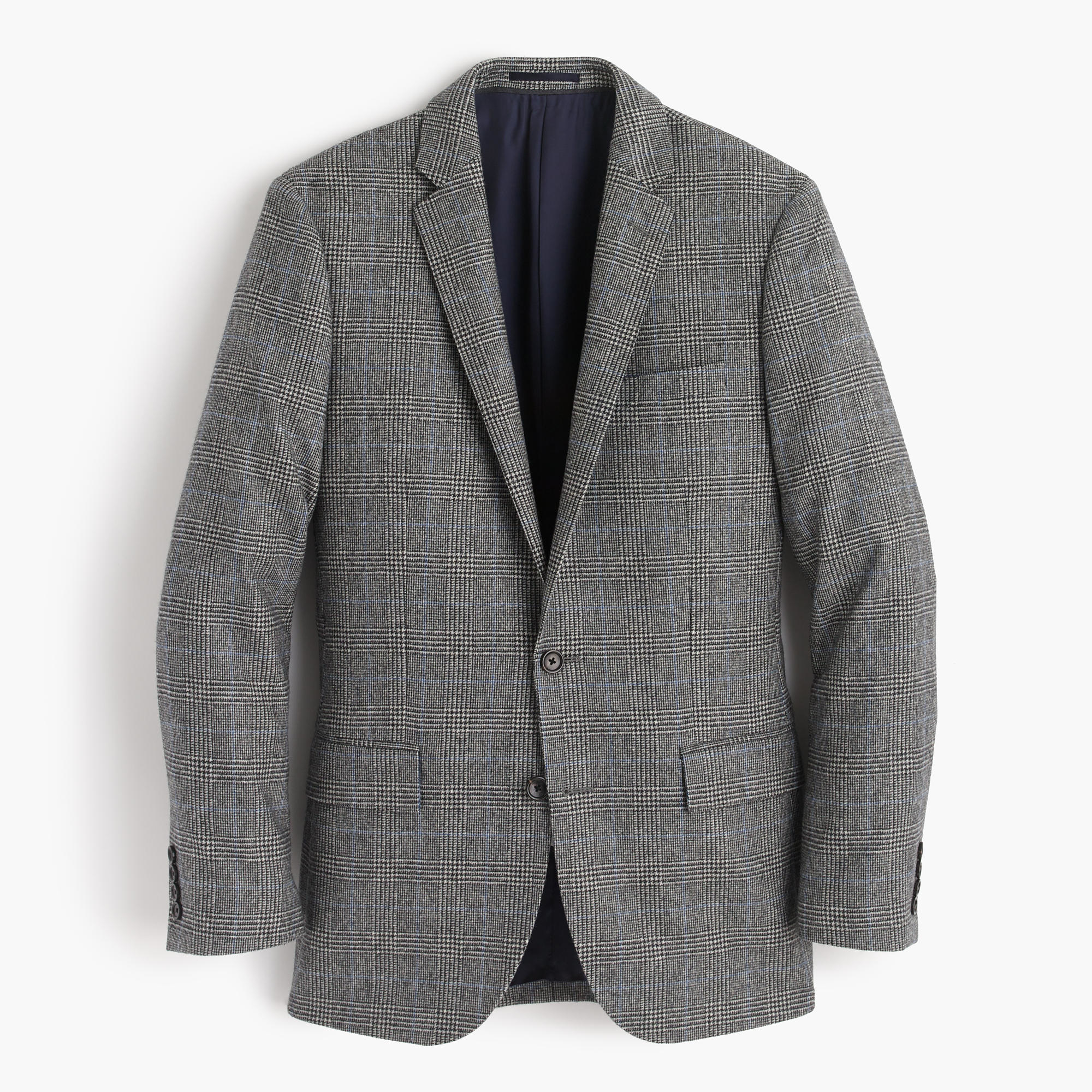 J.crew Ludlow Suit Jacket In Italian Glen Plaid Wool in Gray for Men | Lyst