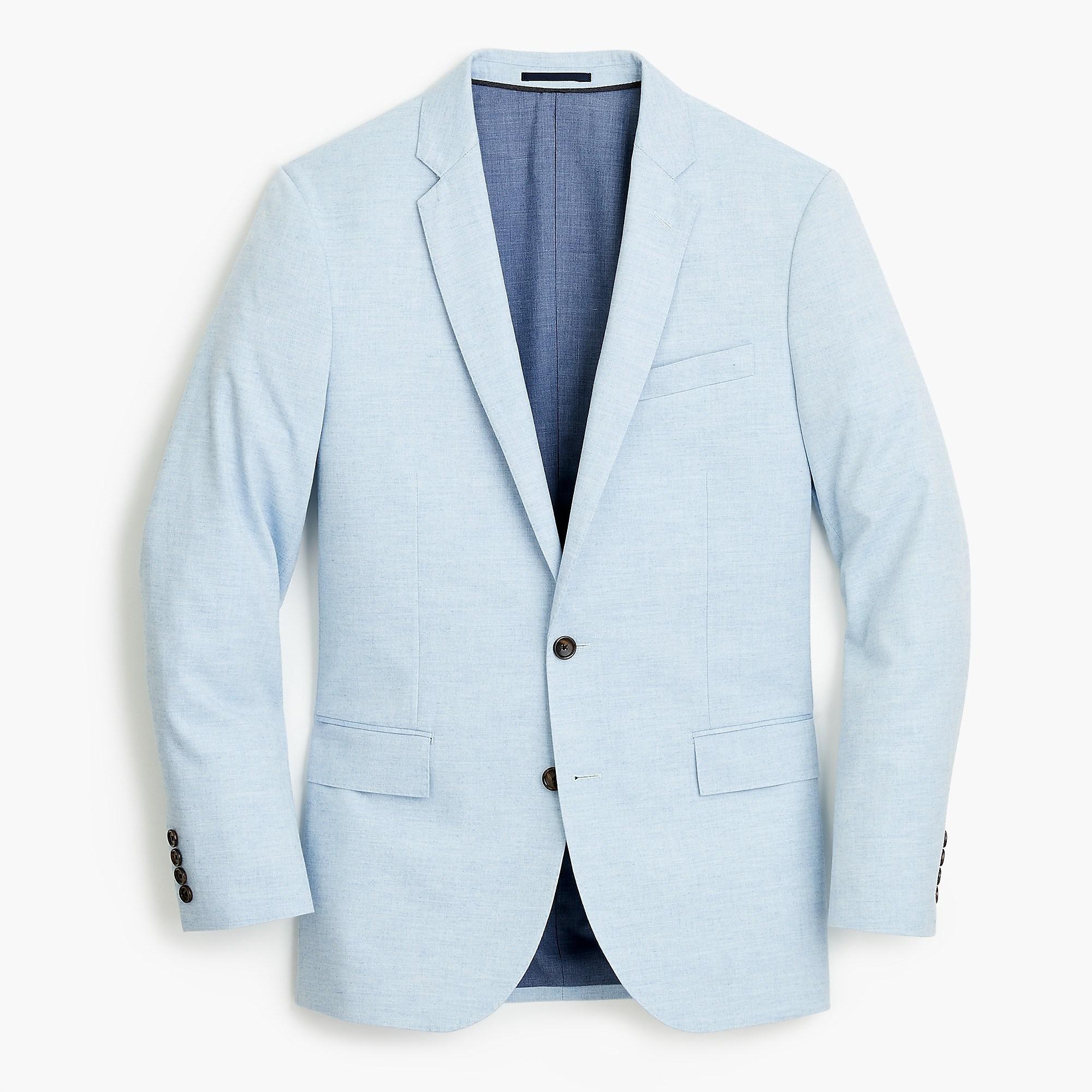 J.Crew Ludlow Slimfit Suit Jacket In Light Blue American Wool Blend in