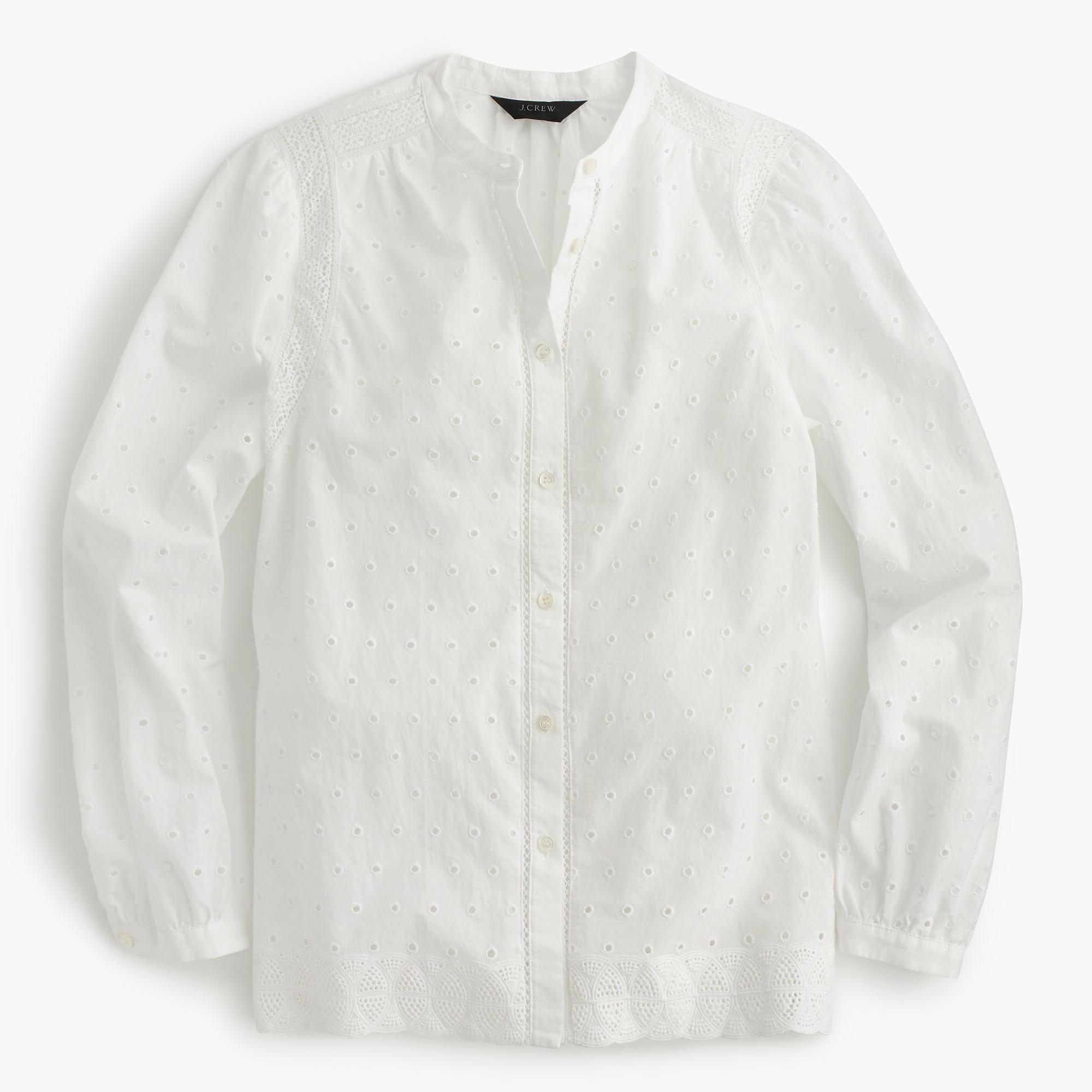 j crew white button up