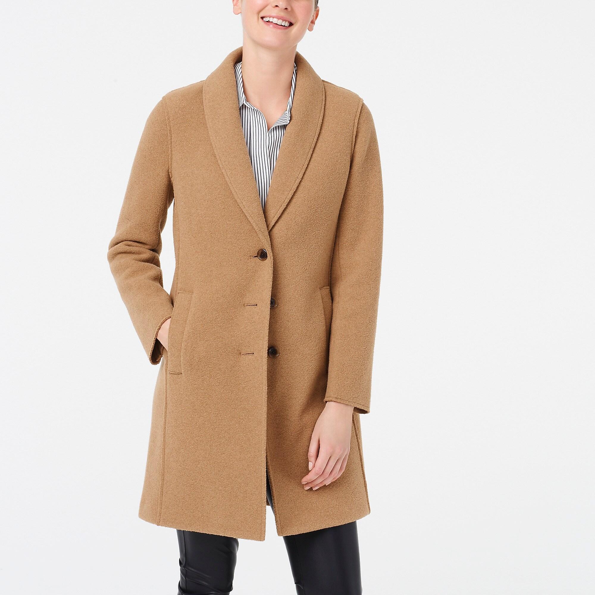 J.Crew Boiled Wool Topcoat in Camel (Natural) Lyst