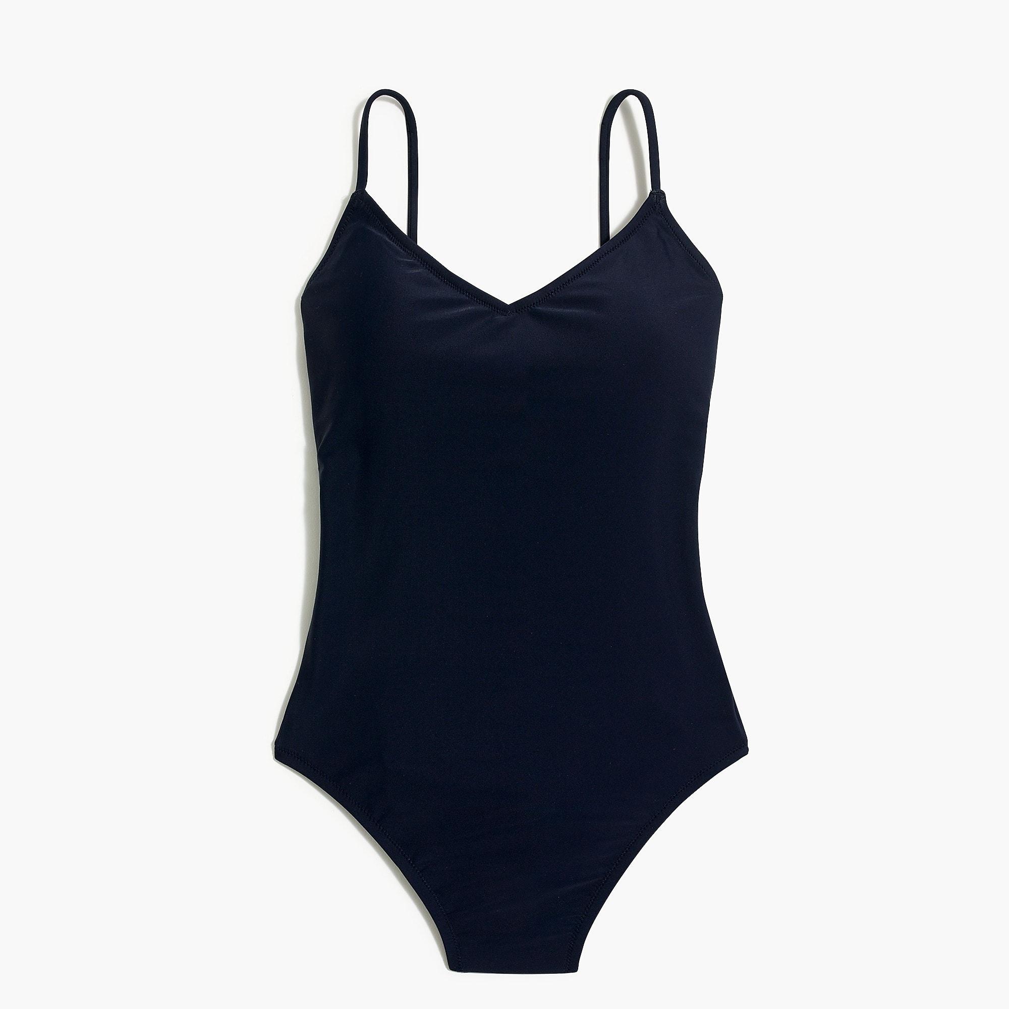 Lyst J Crew Ballet Tank One Piece Swimsuit In Blue