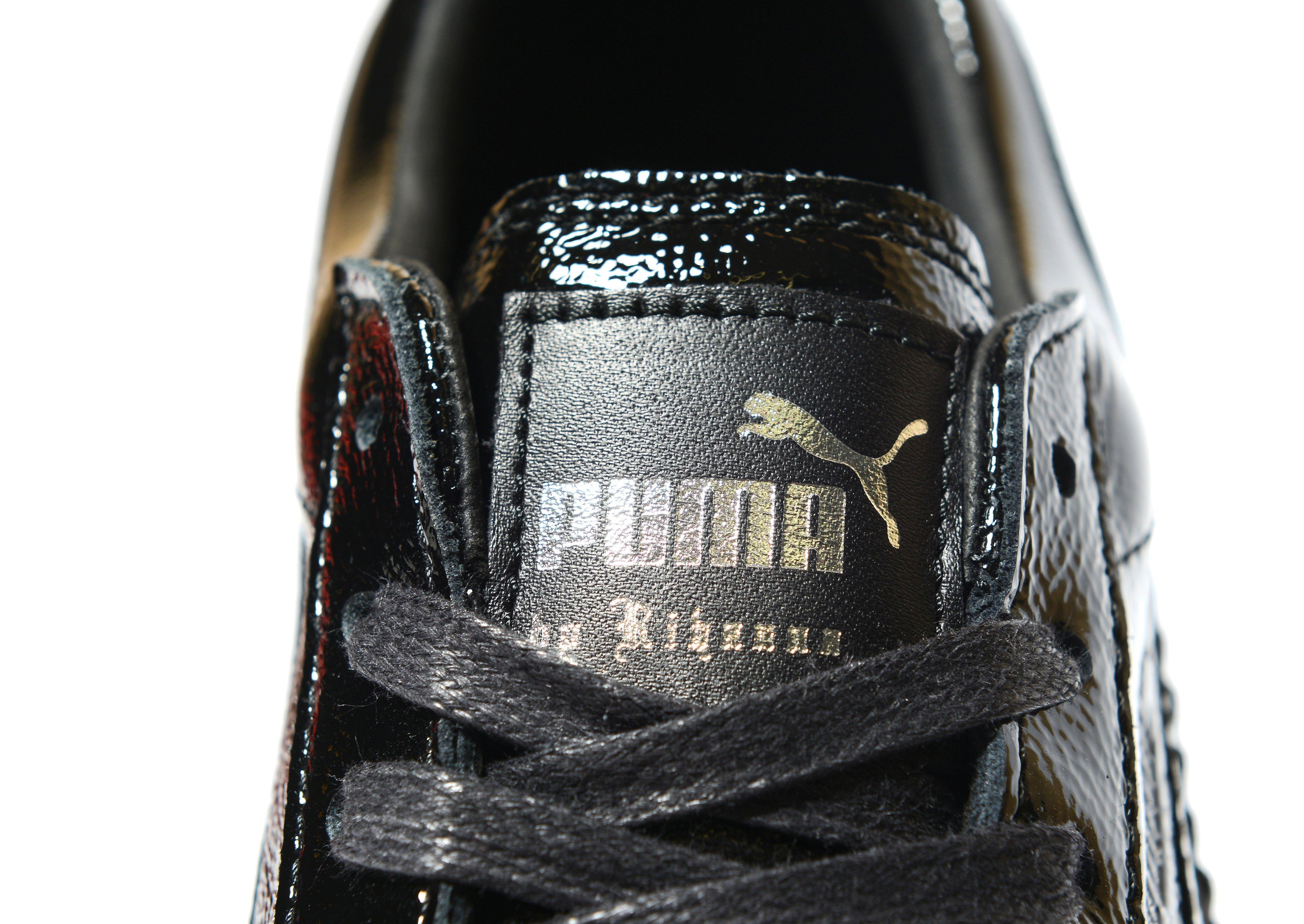 puma black lace shoes