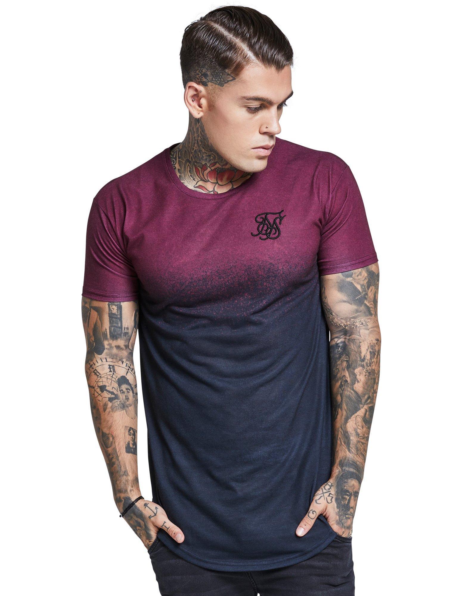 Lyst - Siksilk Short Sleeve Fade T-shirt in Purple for Men