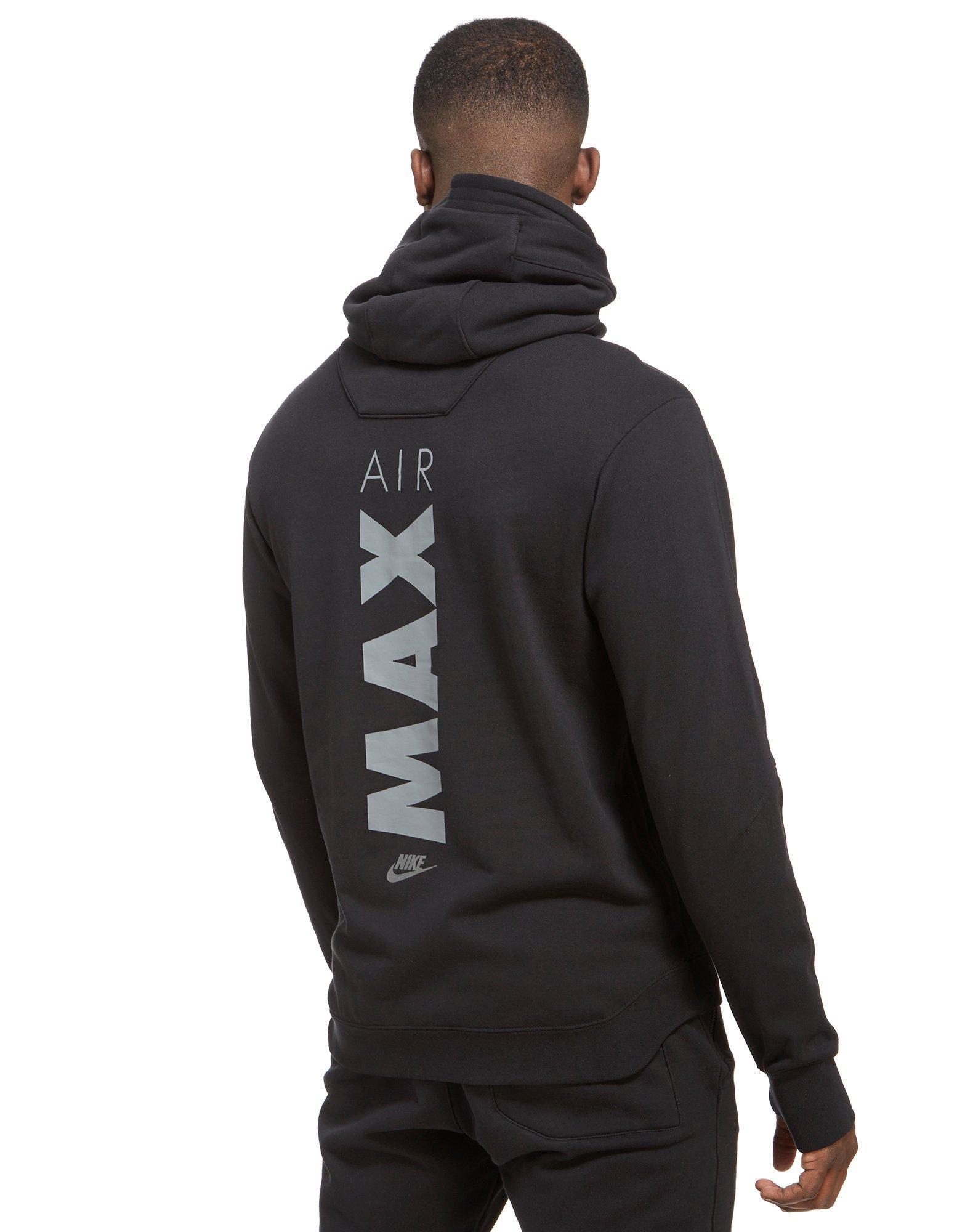 men's nike sportswear air max graphic half zip hoodie
