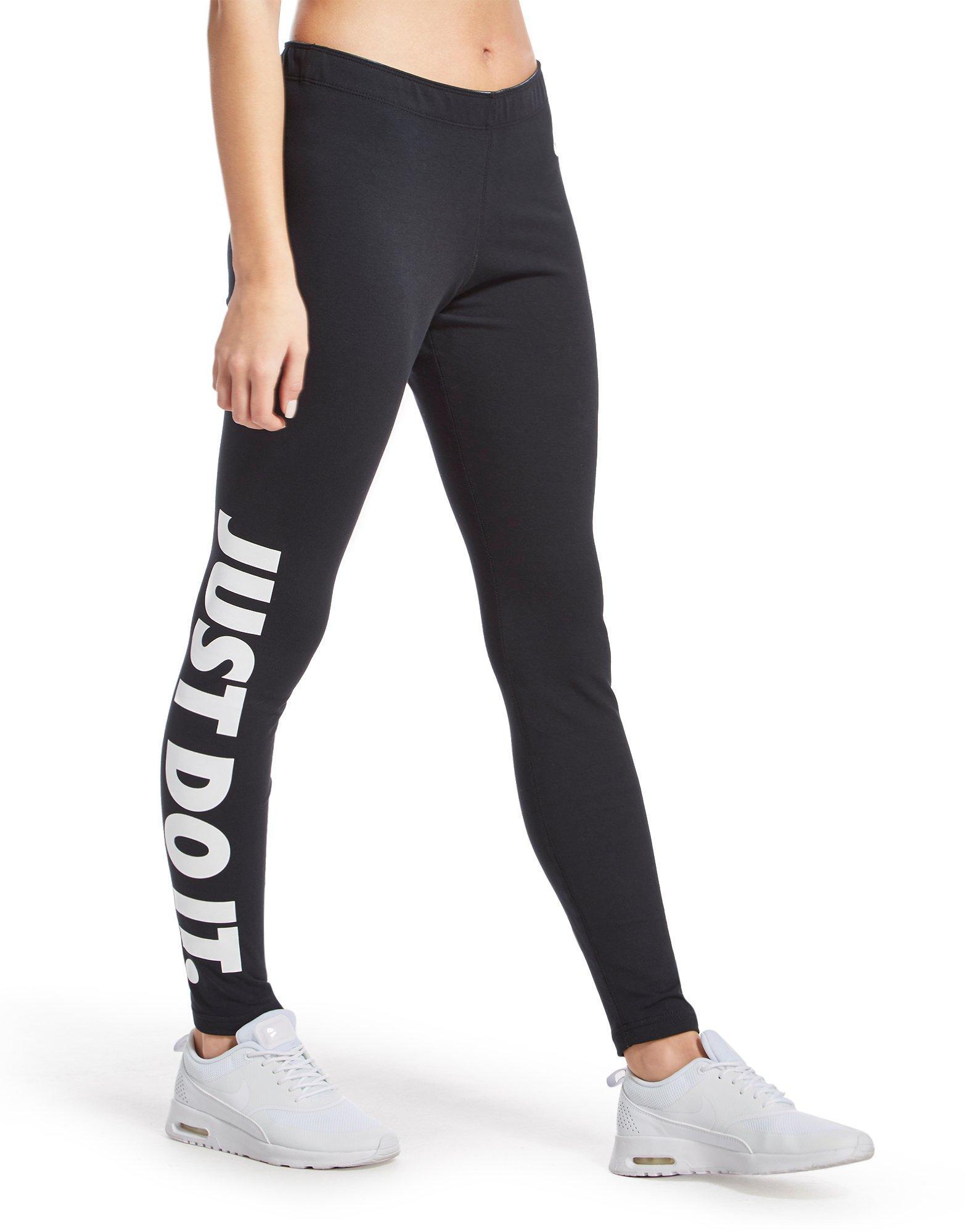 Nike Leg A See Just Do It Leggings In Black Lyst 1370