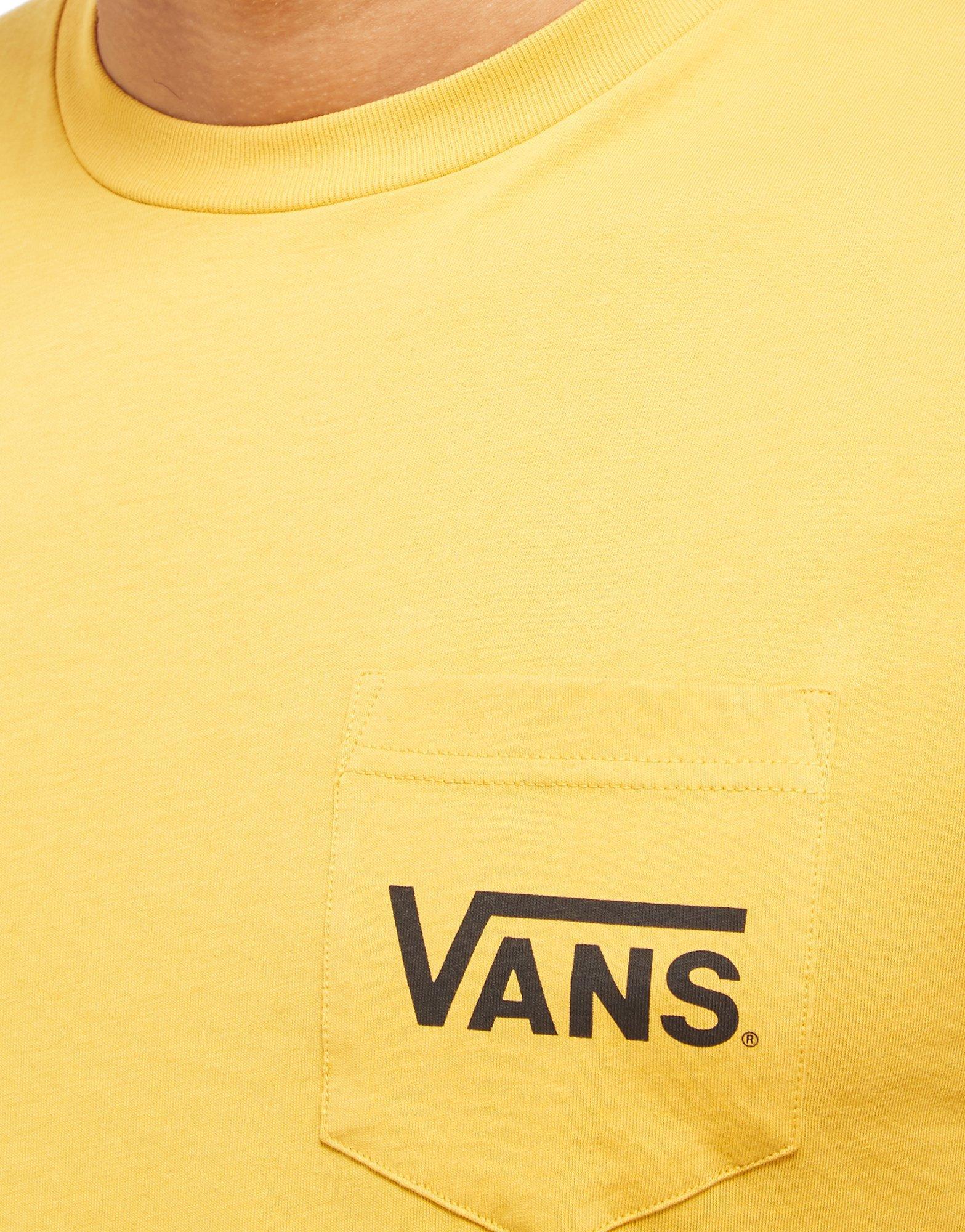 Online vans off the wall t shirt yellow quince