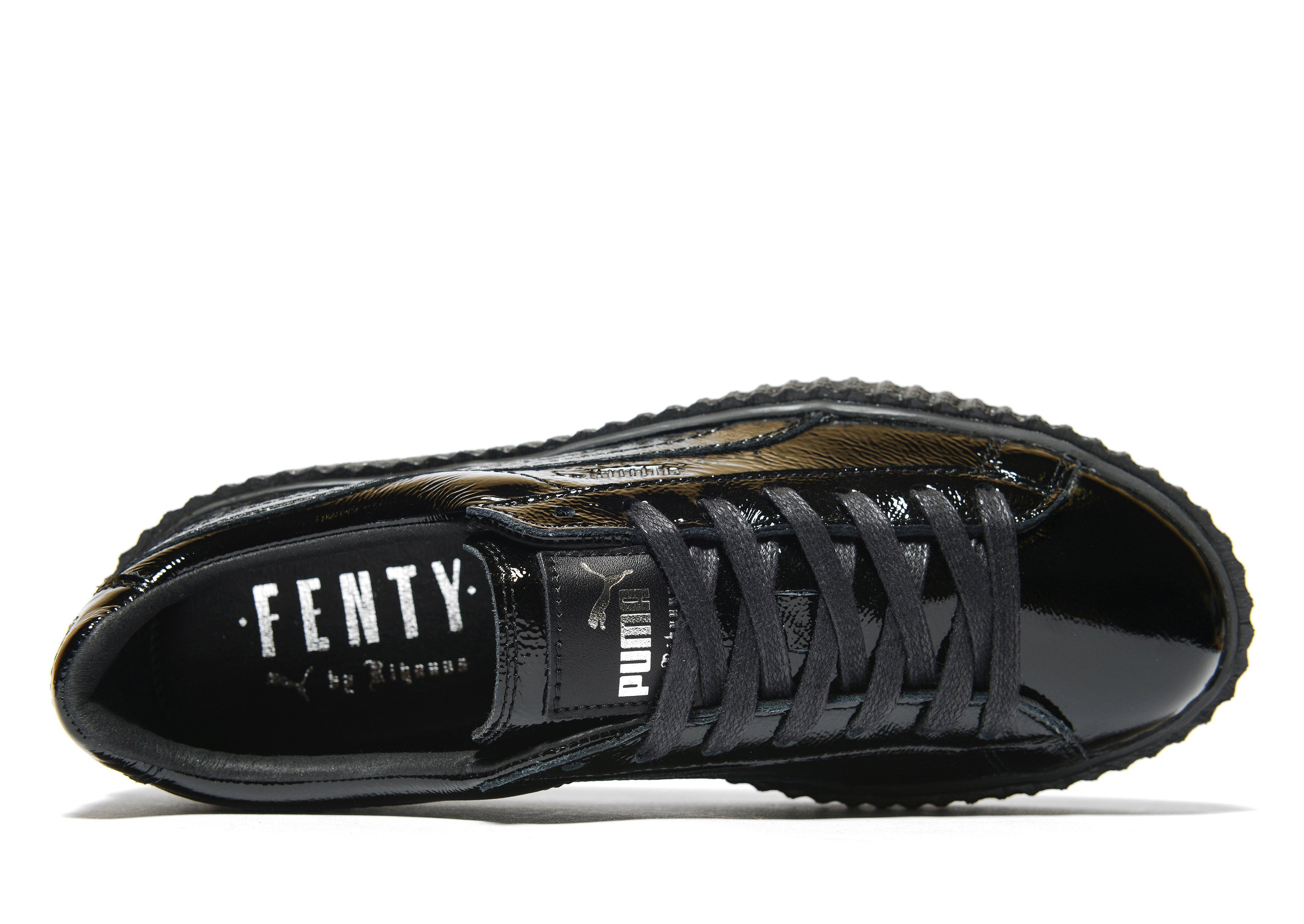 puma black lace shoes