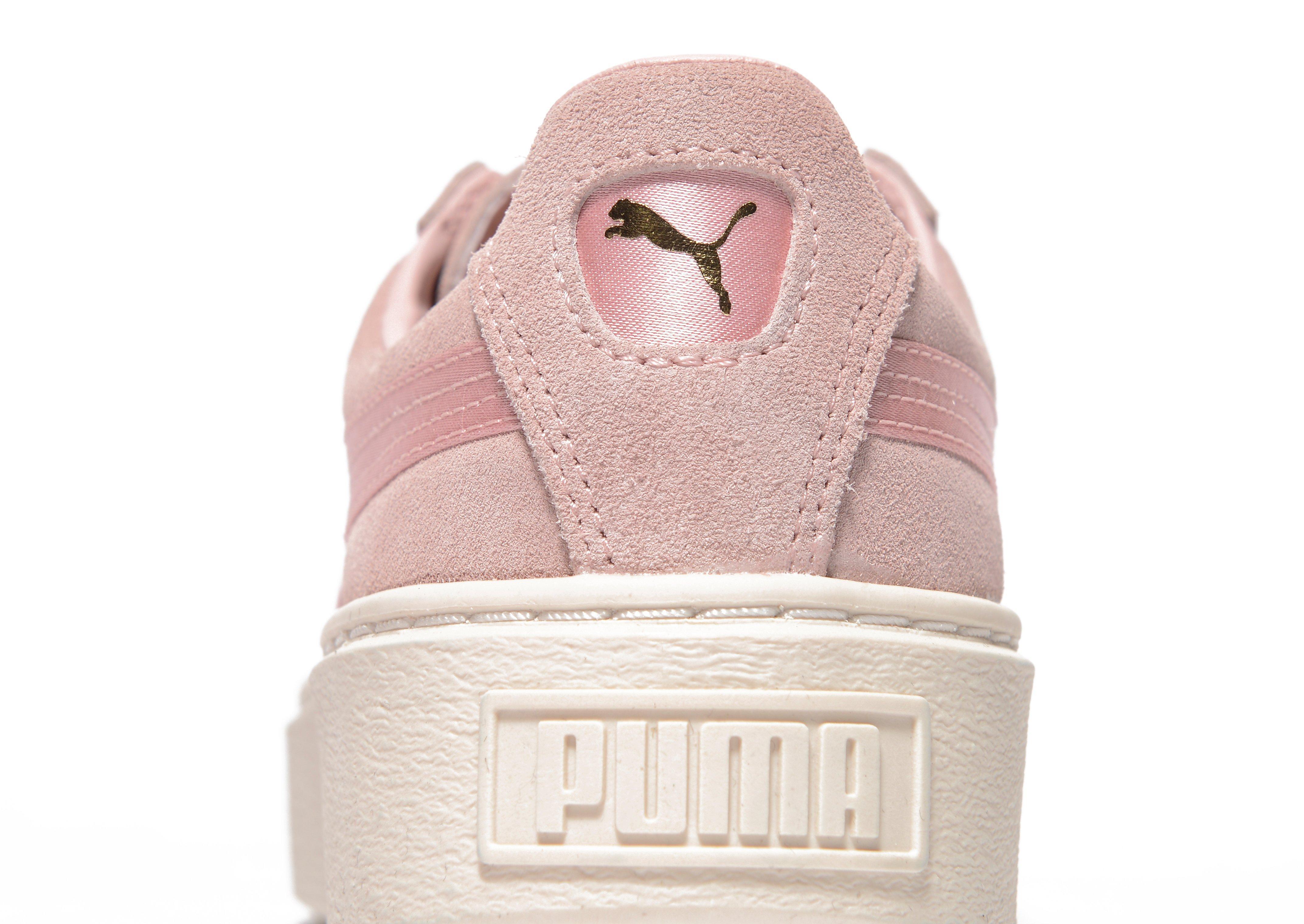 Lyst Puma Basket Platform Core Trainers In Pink 