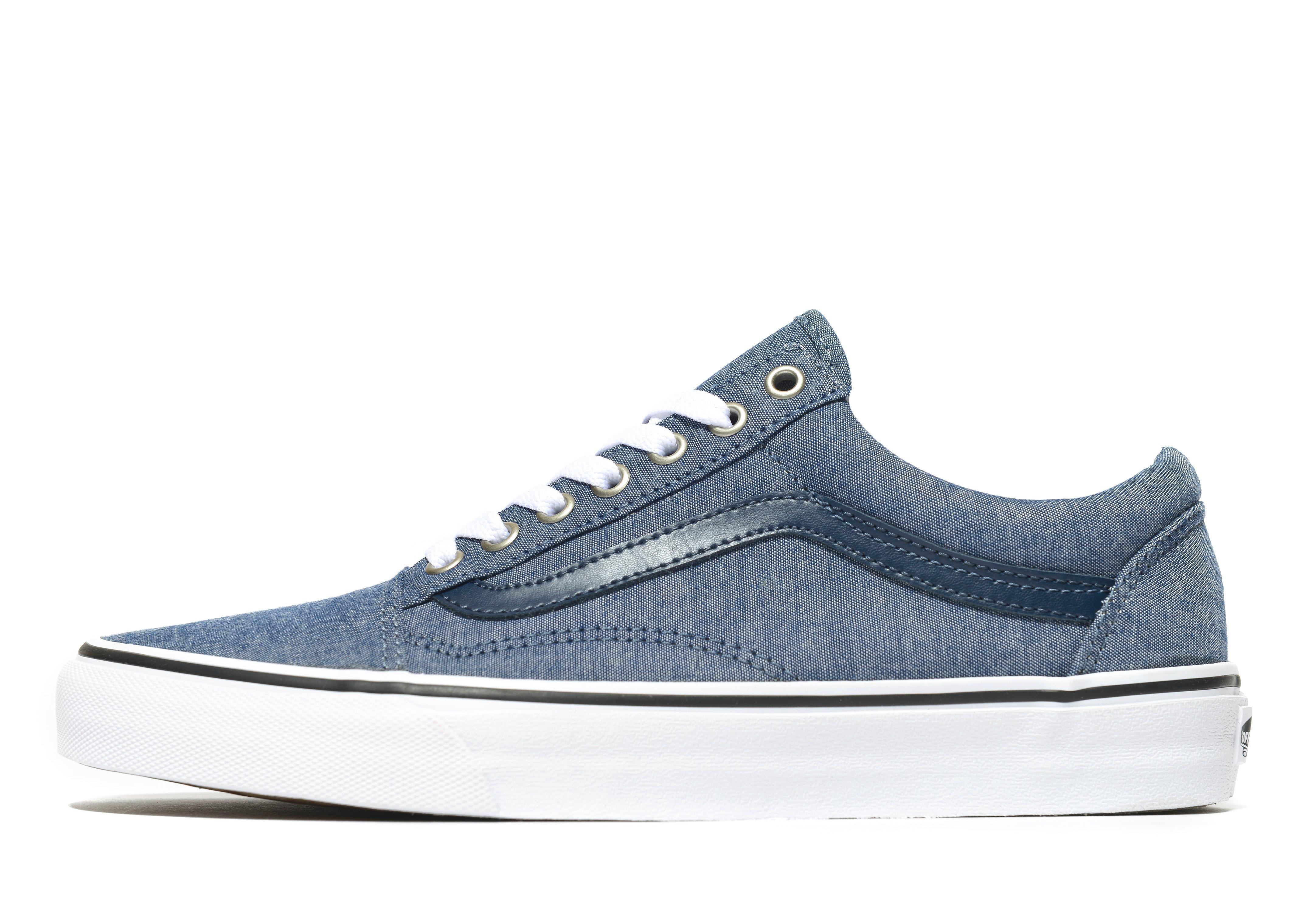 Lyst Vans Skool Chambray In Blue For lyst vans skool chambray in blue for