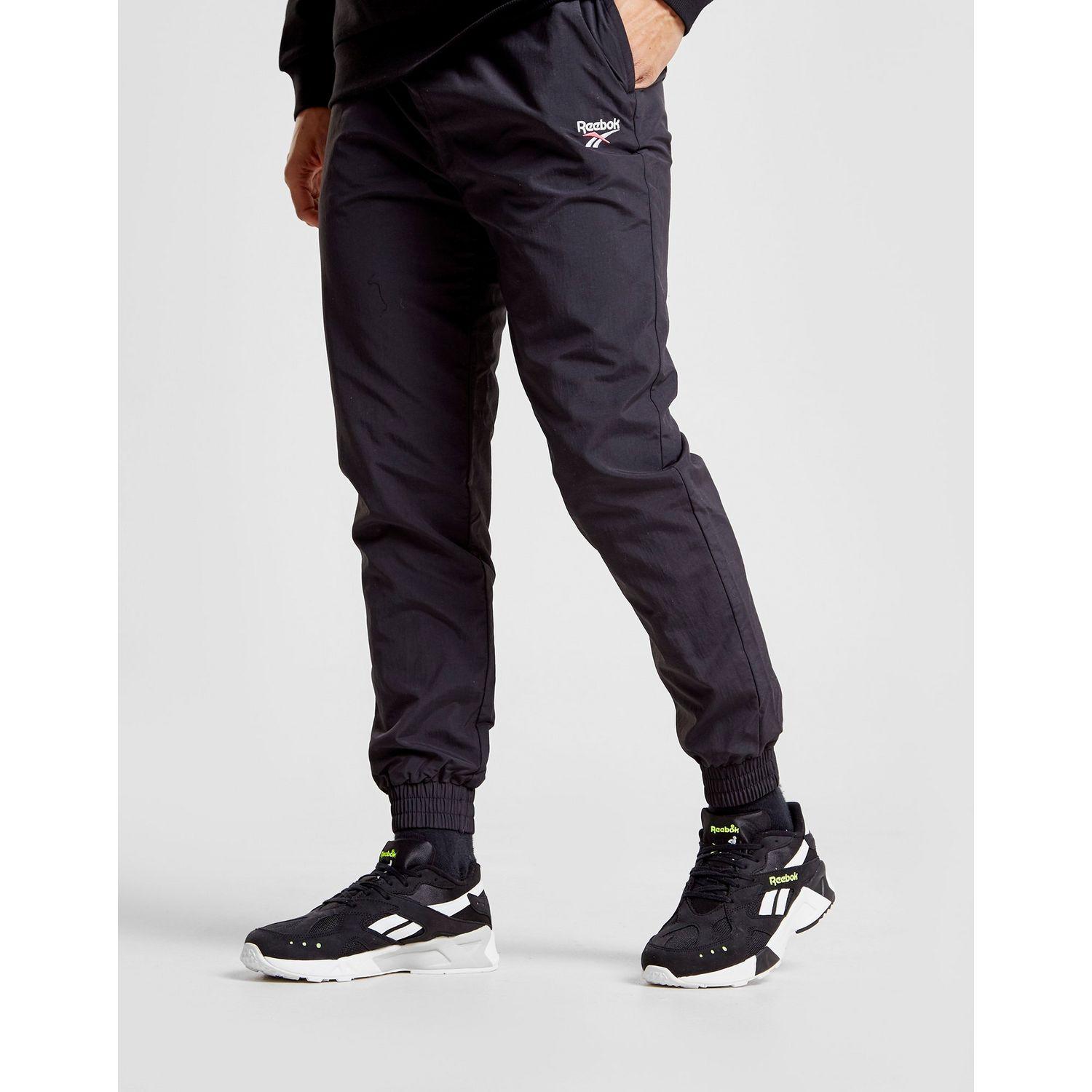 reebok black track pants